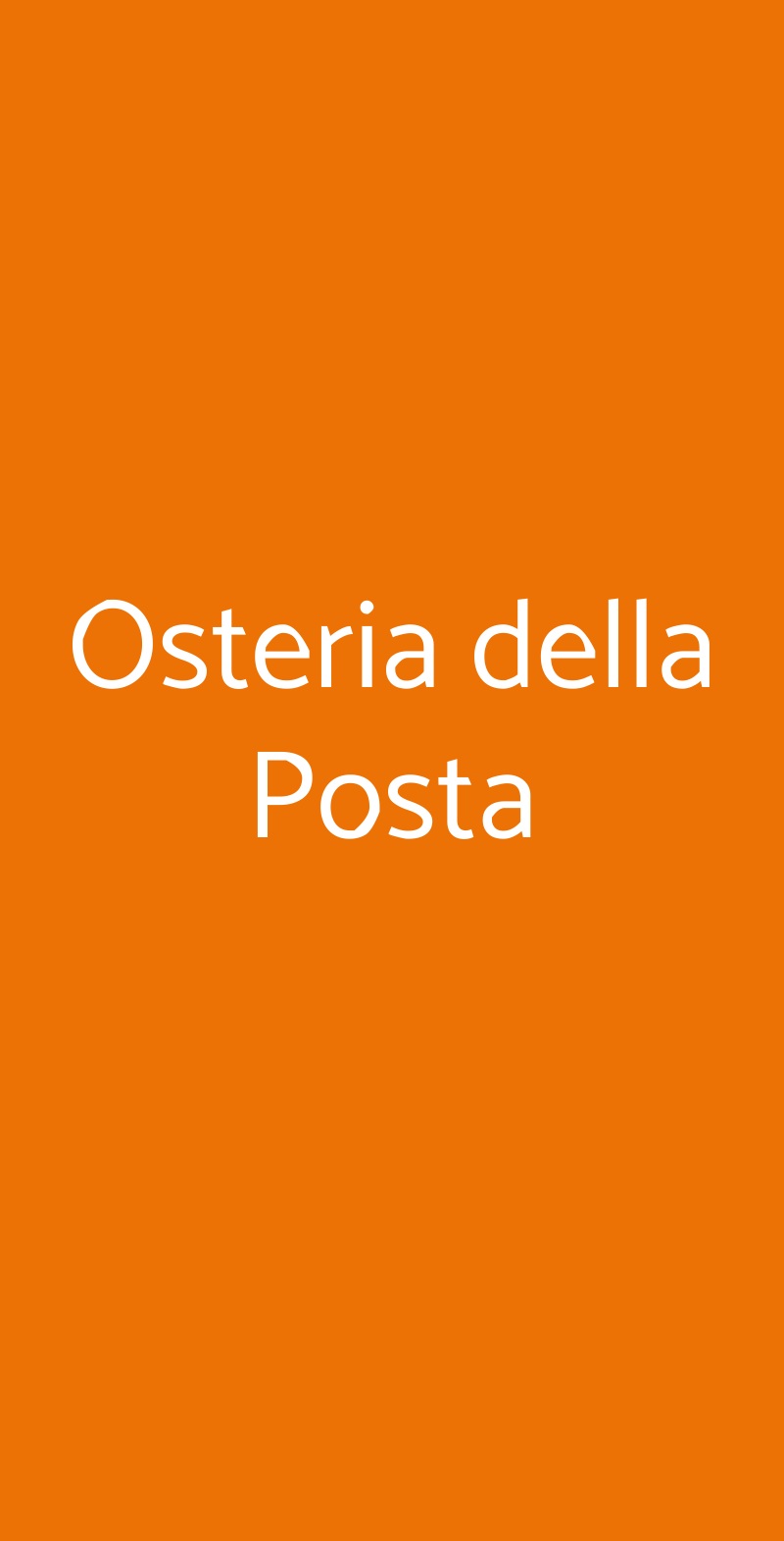 Osteria della Posta Poggio Picenze menù 1 pagina