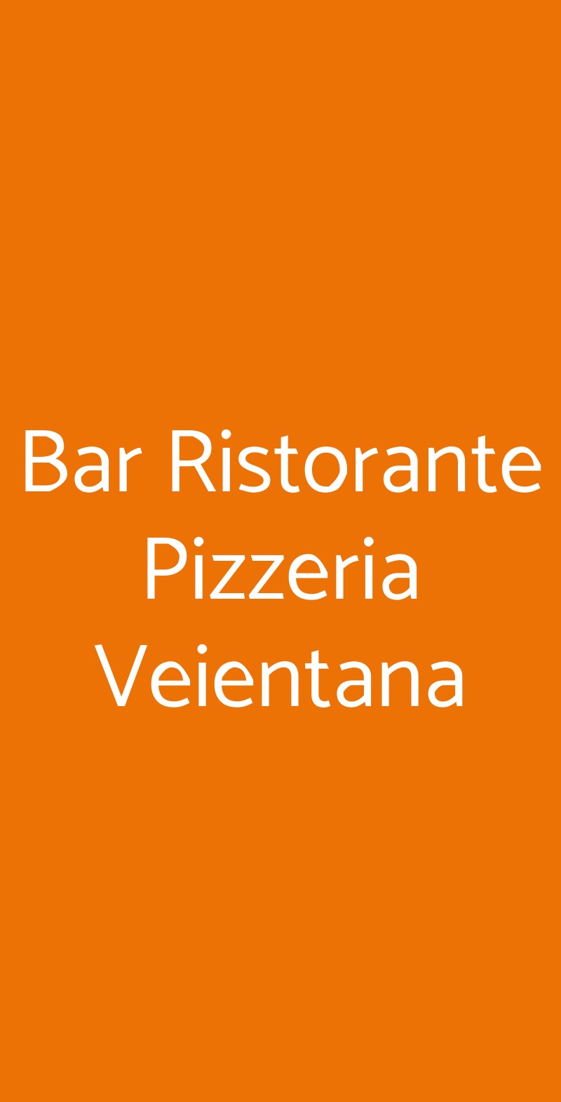 Bar Ristorante Pizzeria Veientana Roma menù 1 pagina