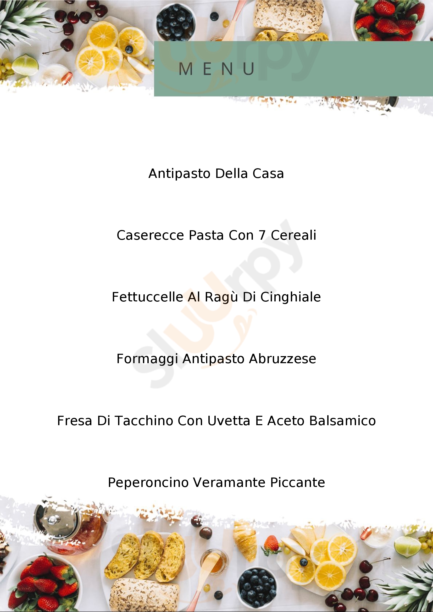 Il Caminetto Ristorante Pizzeria Campo Di Giove menù 1 pagina