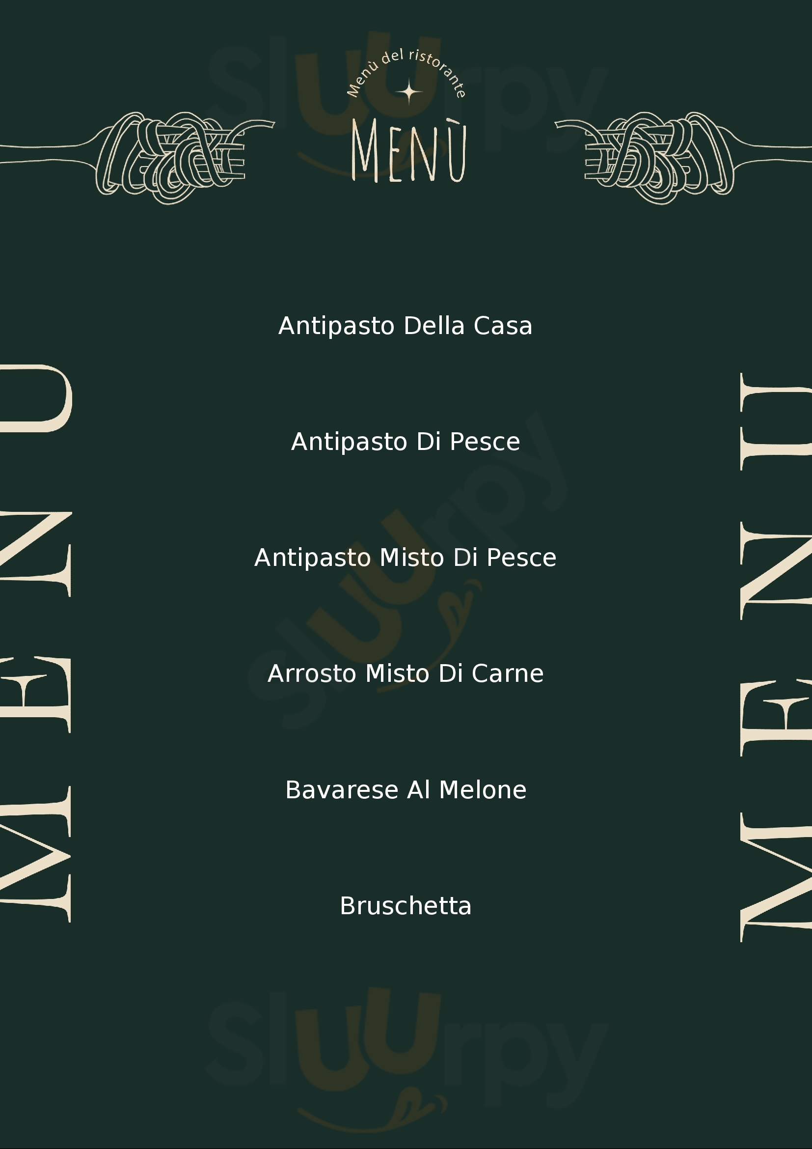 Ristorante Napoleone Avezzano menù 1 pagina