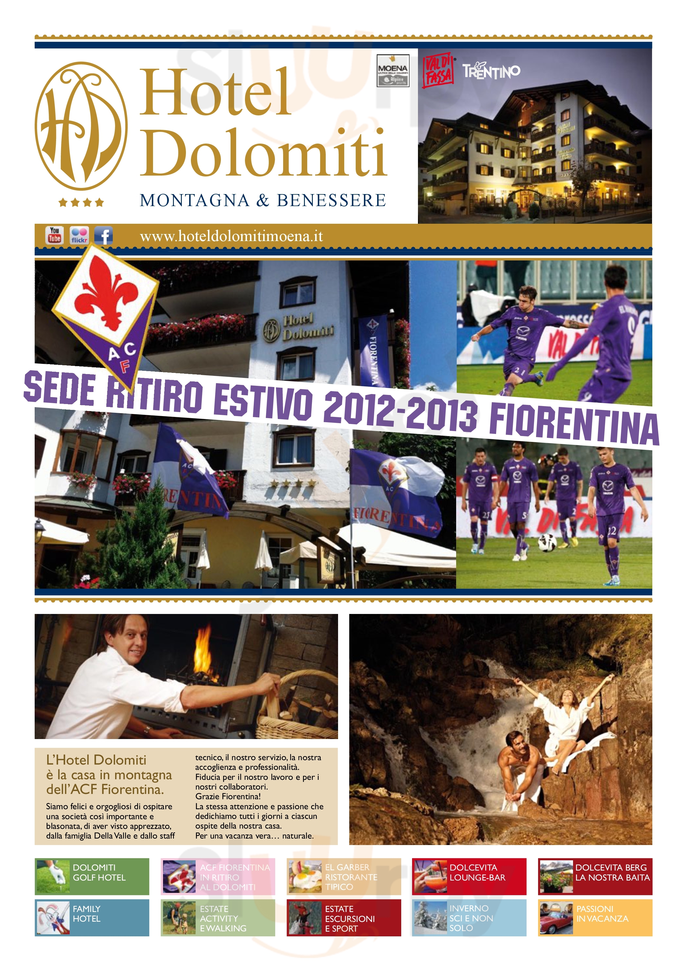 Pizzeria Dolomiti Center Moena menù 1 pagina