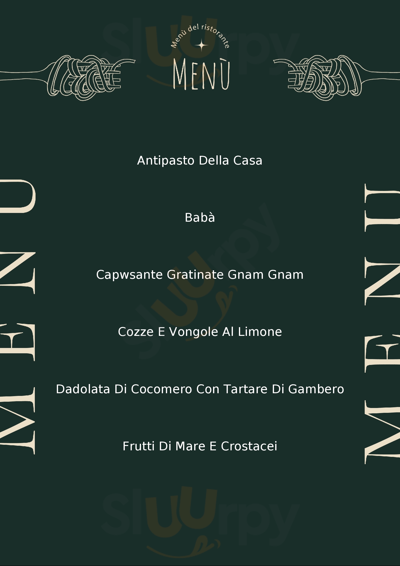 Ristorante Il Granaio Trasacco menù 1 pagina