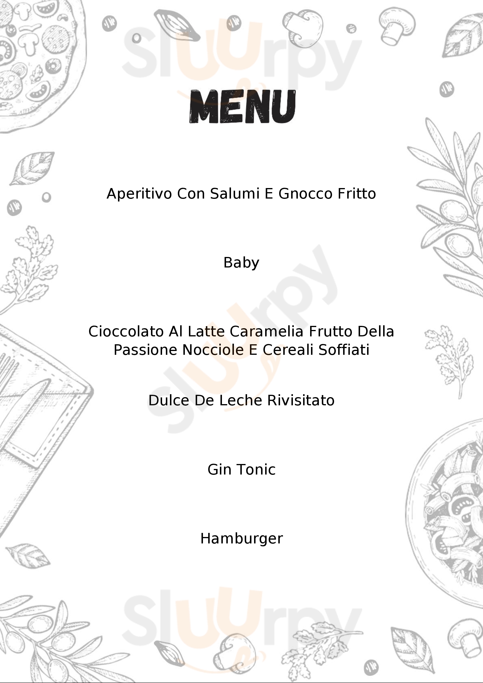 Liama Cantina E Cucina Besnate menù 1 pagina