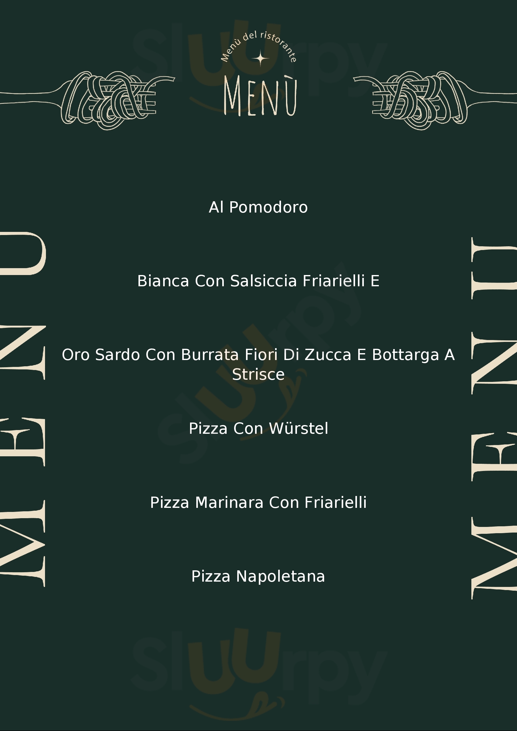 Il Cornicione Pizzeria Cagliari menù 1 pagina