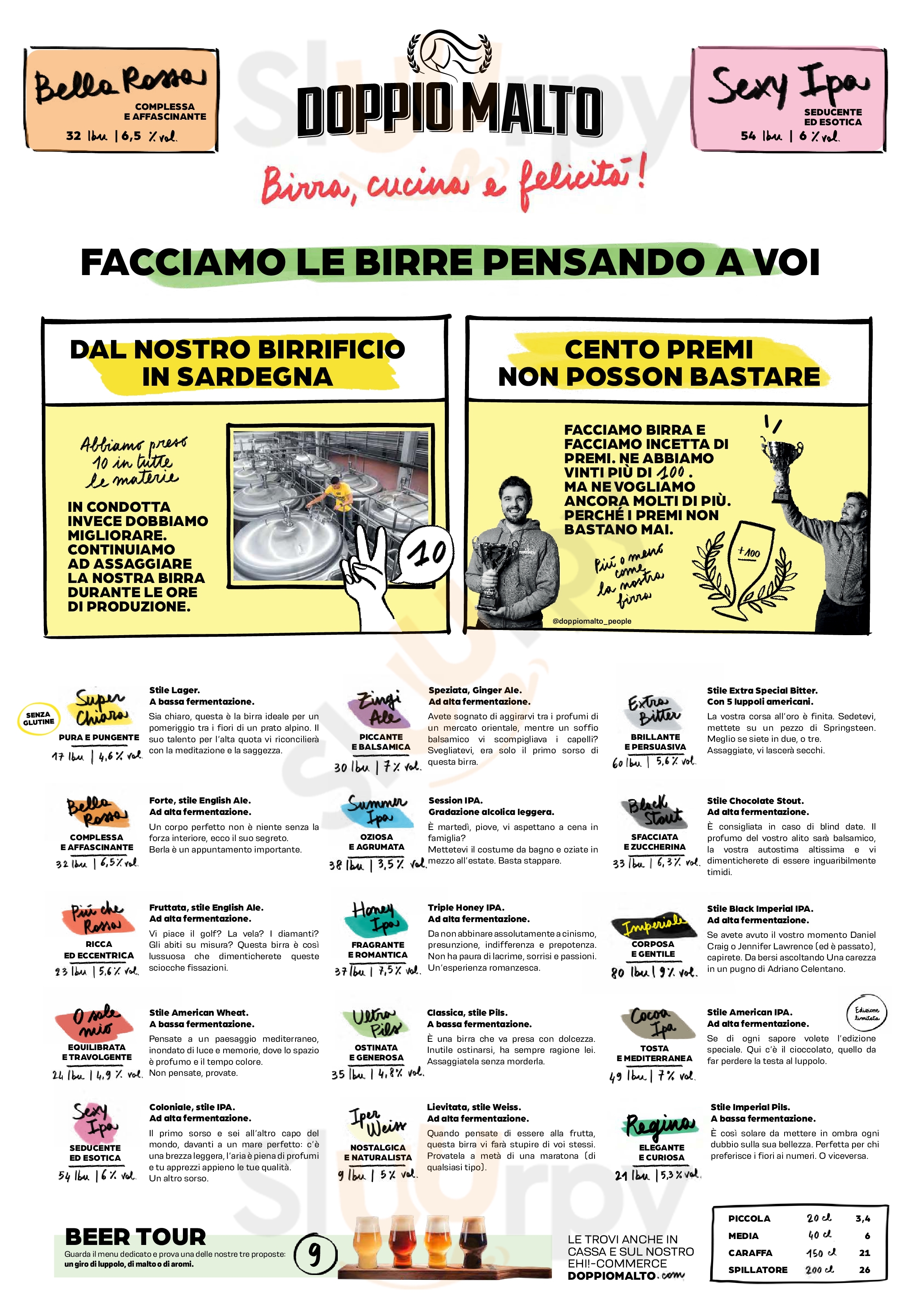 Doppio Malto Verona Centro Verona menù 1 pagina