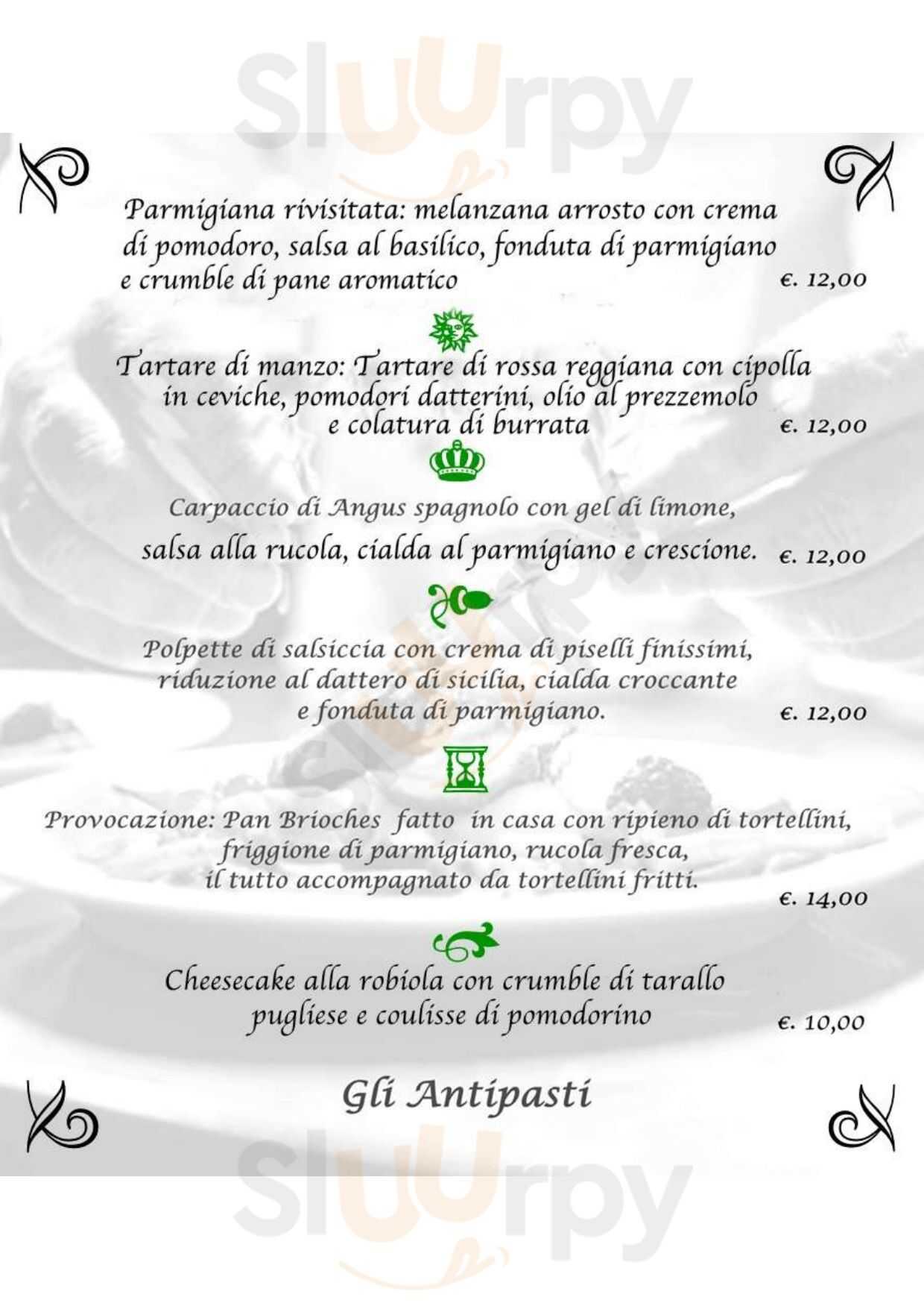 Carrobbio Osteria Argelato menù 1 pagina