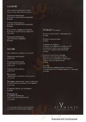 Acamante Mediterranea Sushi
