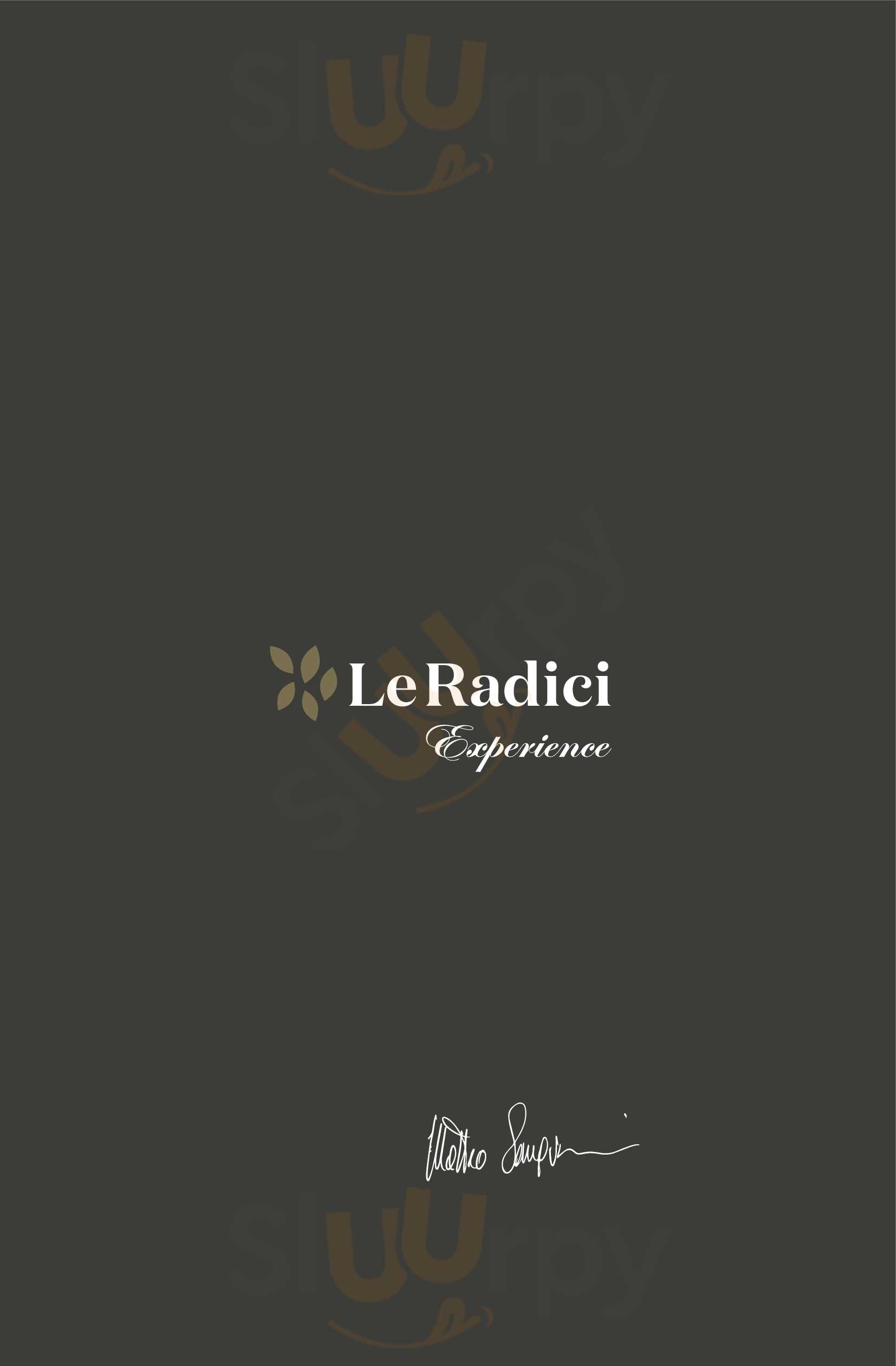 Le Radici Experience Battipaglia menù 1 pagina