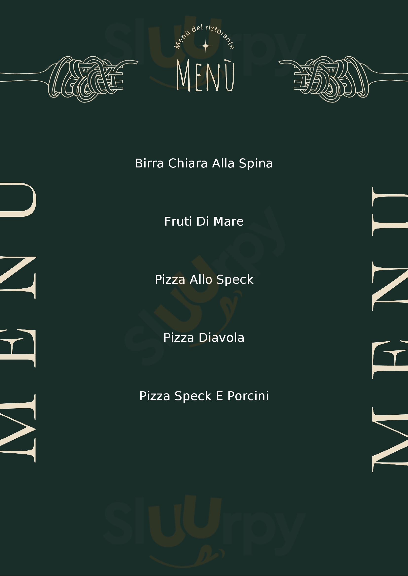 Pizzeria Hirscherstube Bressanone menù 1 pagina