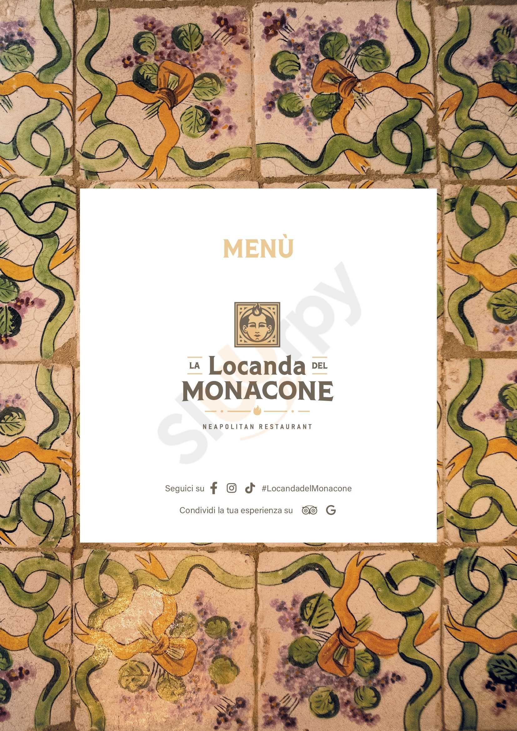 La Locanda Del Monacone Napoli menù 1 pagina