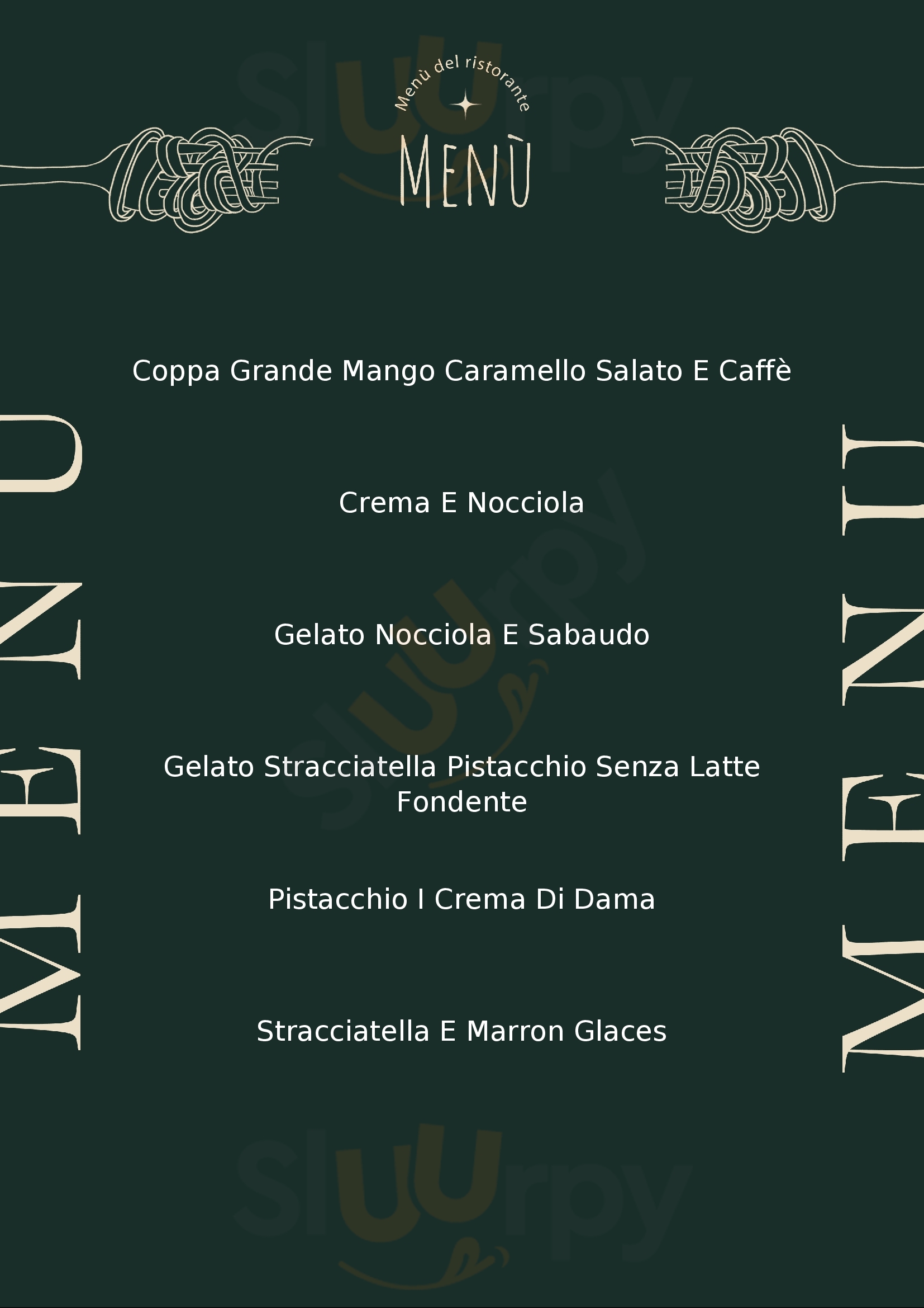 Modo Gelato Torino menù 1 pagina