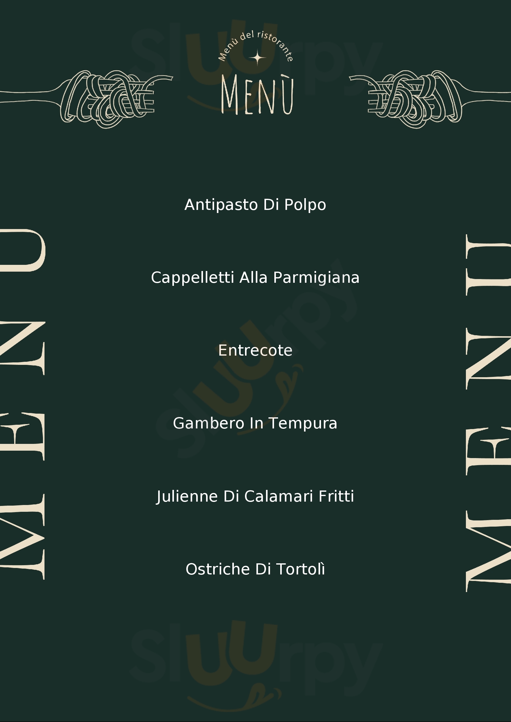 Galleria dei sapori Guspini menù 1 pagina