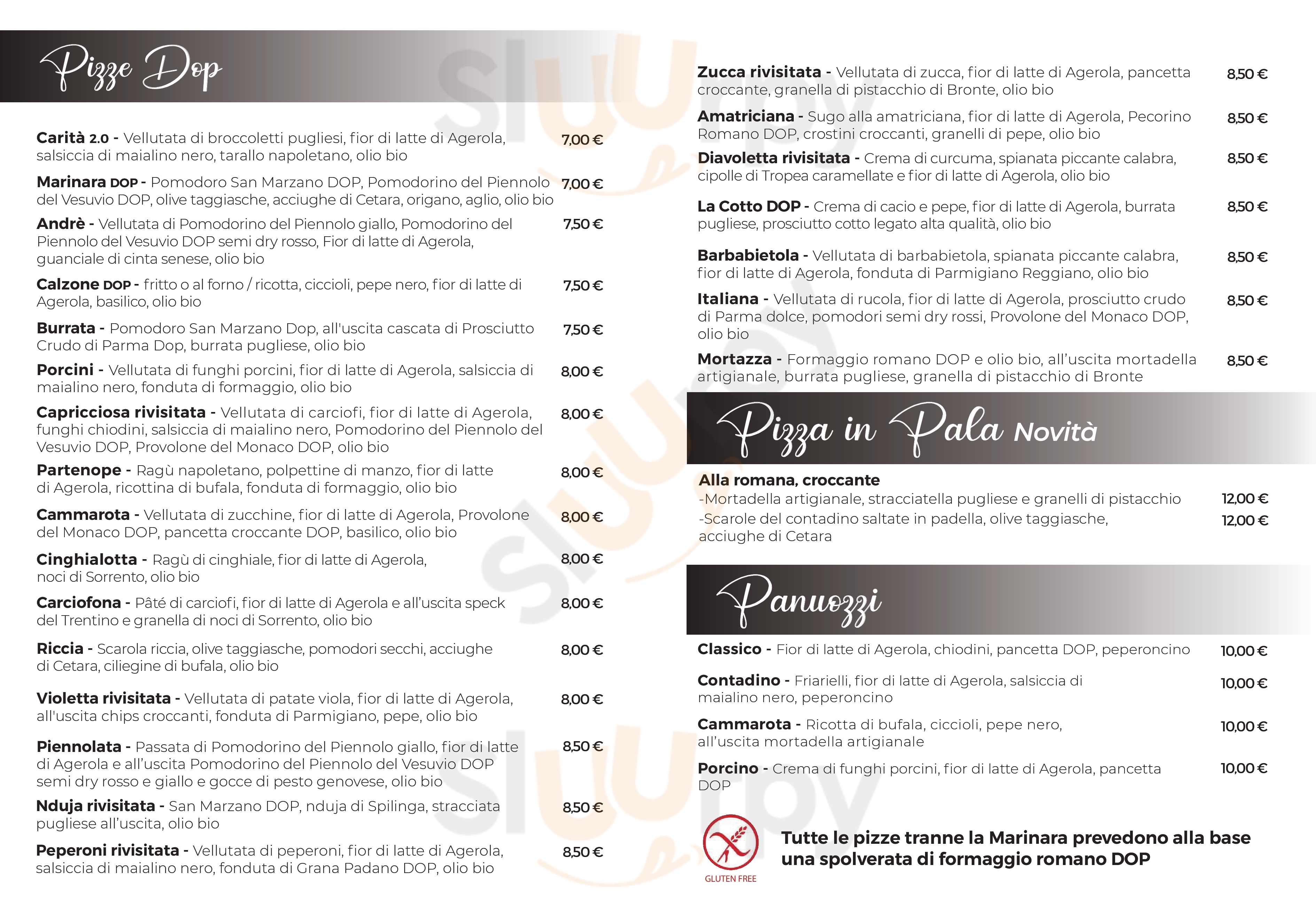 Pizzeria da Cammarota Santa Maria la Carità menù 1 pagina