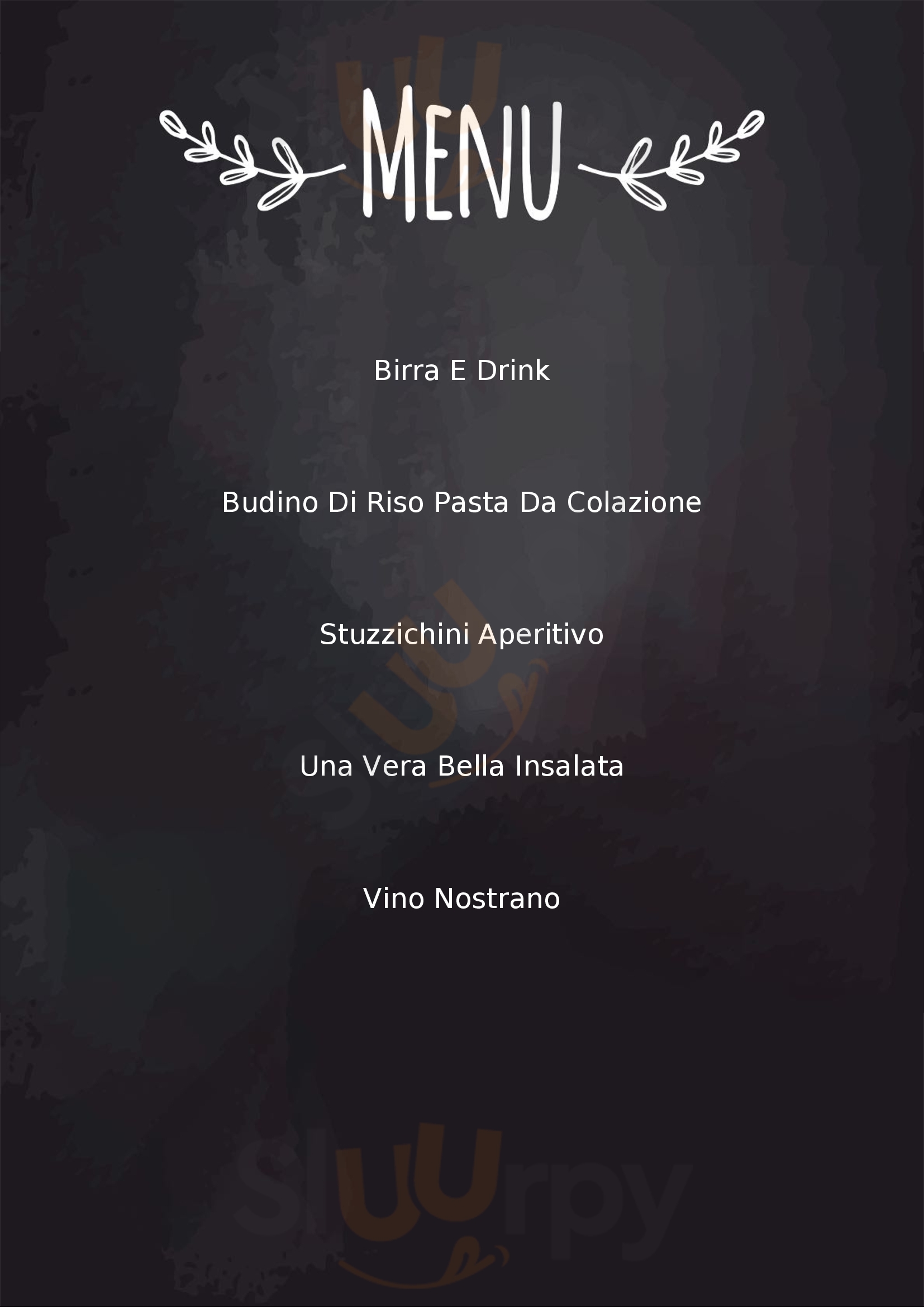 Château Wine Bar Massa menù 1 pagina