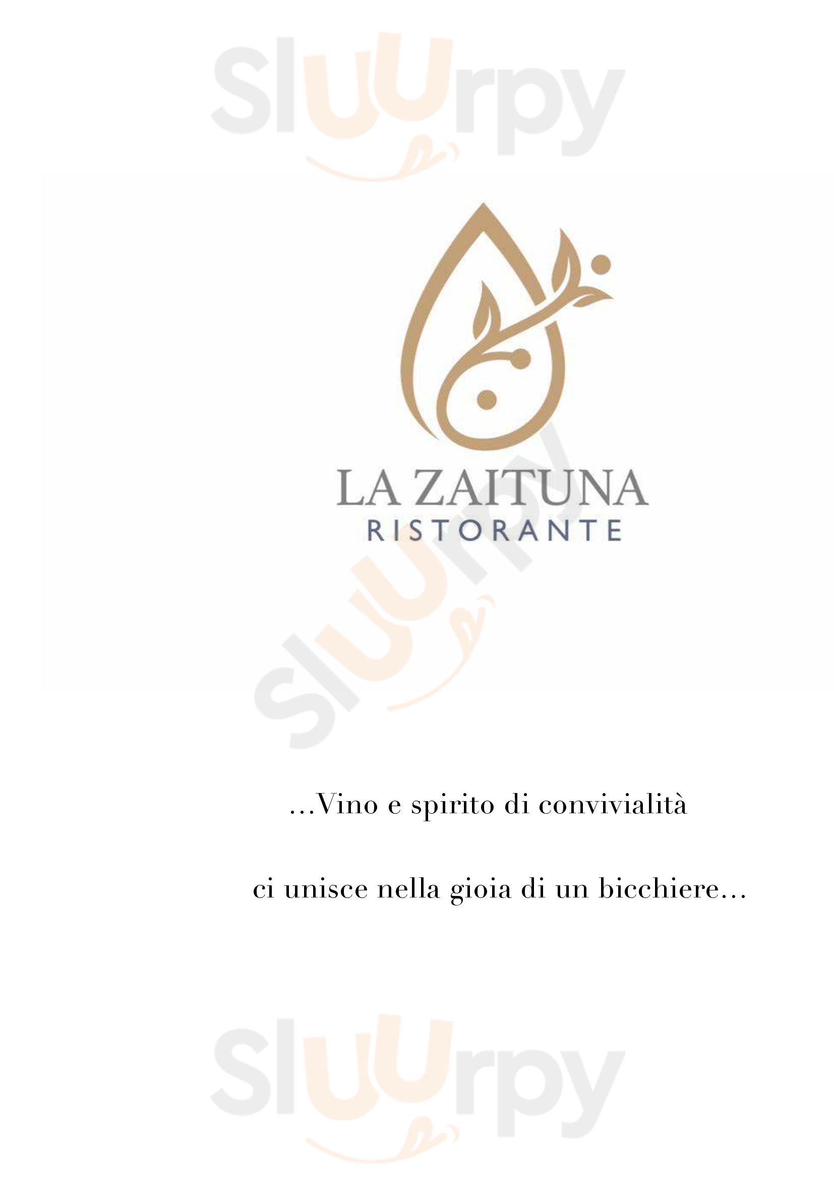 La Zaituna Ristorante Siracusa menù 1 pagina