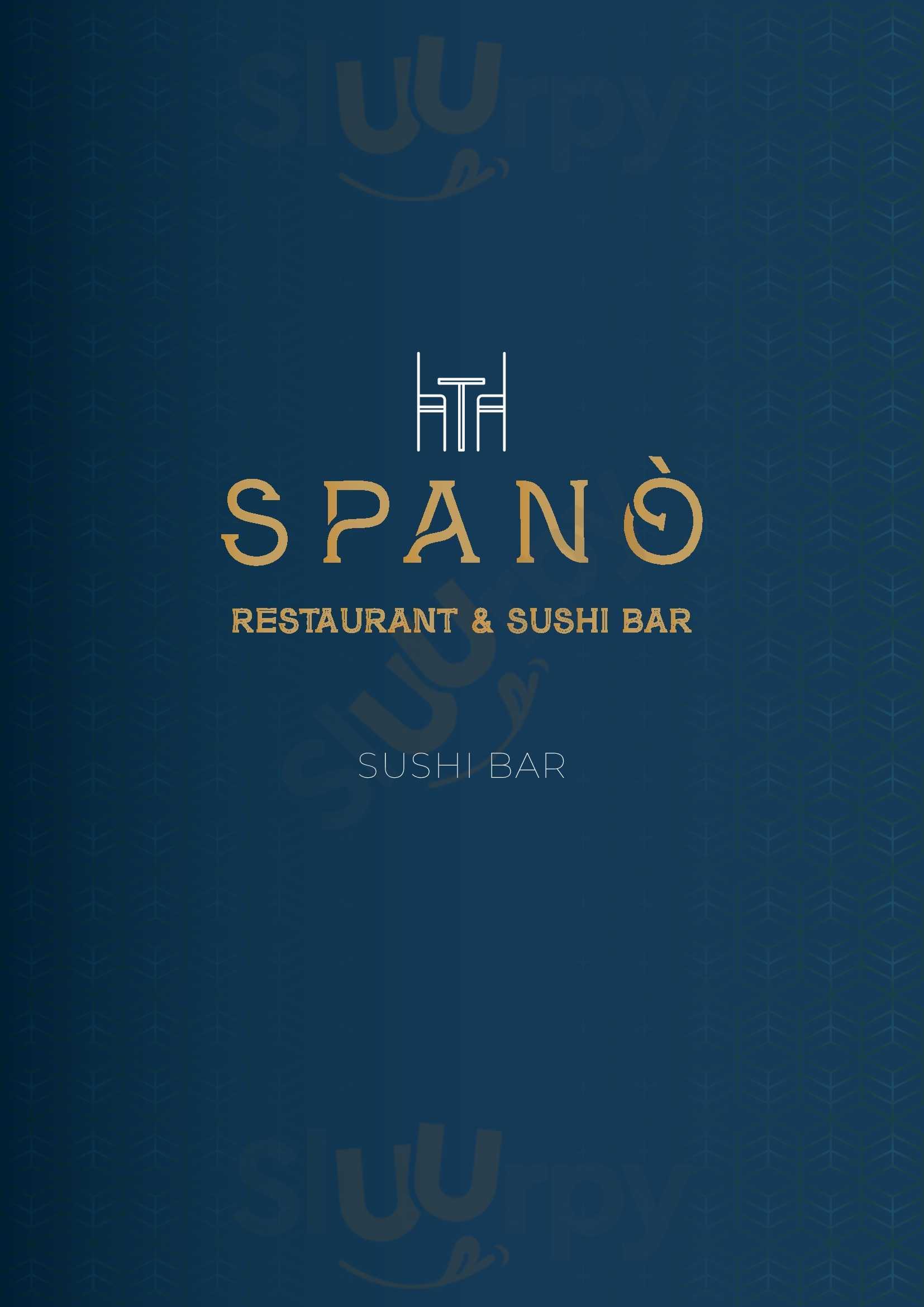 Spanò Restaurant & Sushi bar Palermo menù 1 pagina