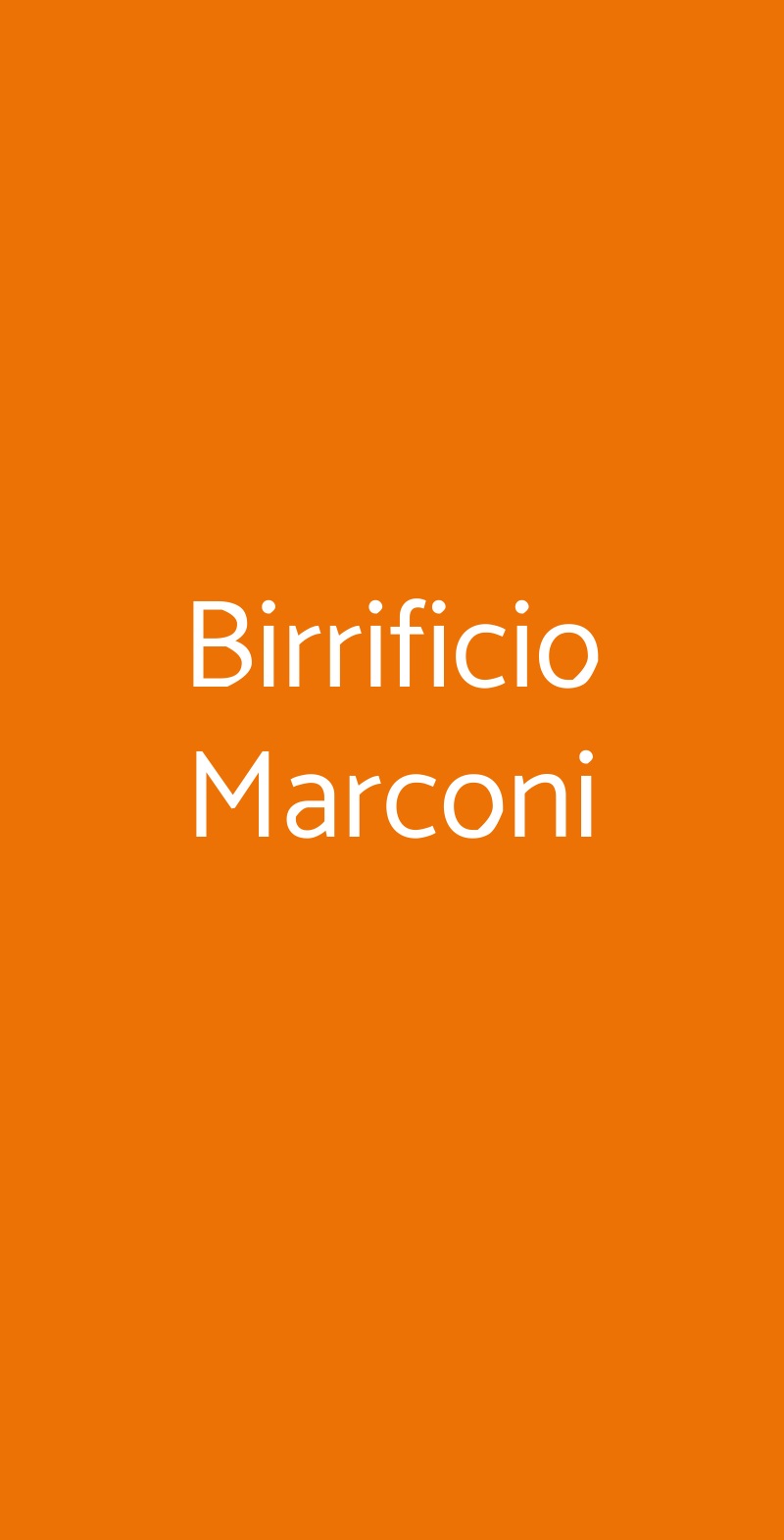 Birrificio Marconi Roma menù 1 pagina