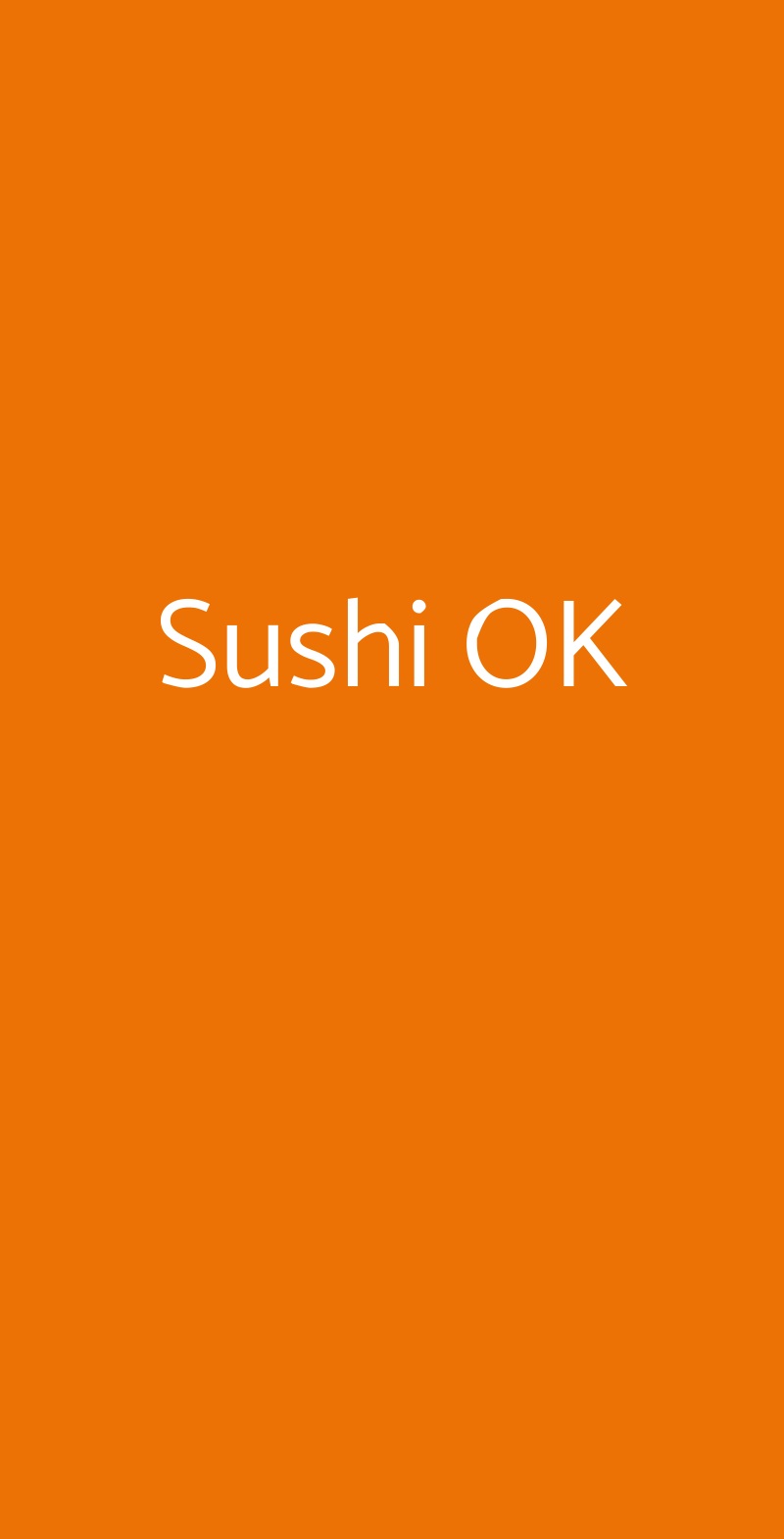 Sushi OK L&#39;Aquila menù 1 pagina