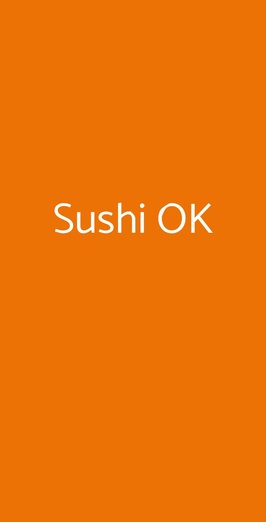 Sushi Ok, L&#39;Aquila