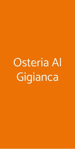 Osteria Al Gigianca, Bergamo