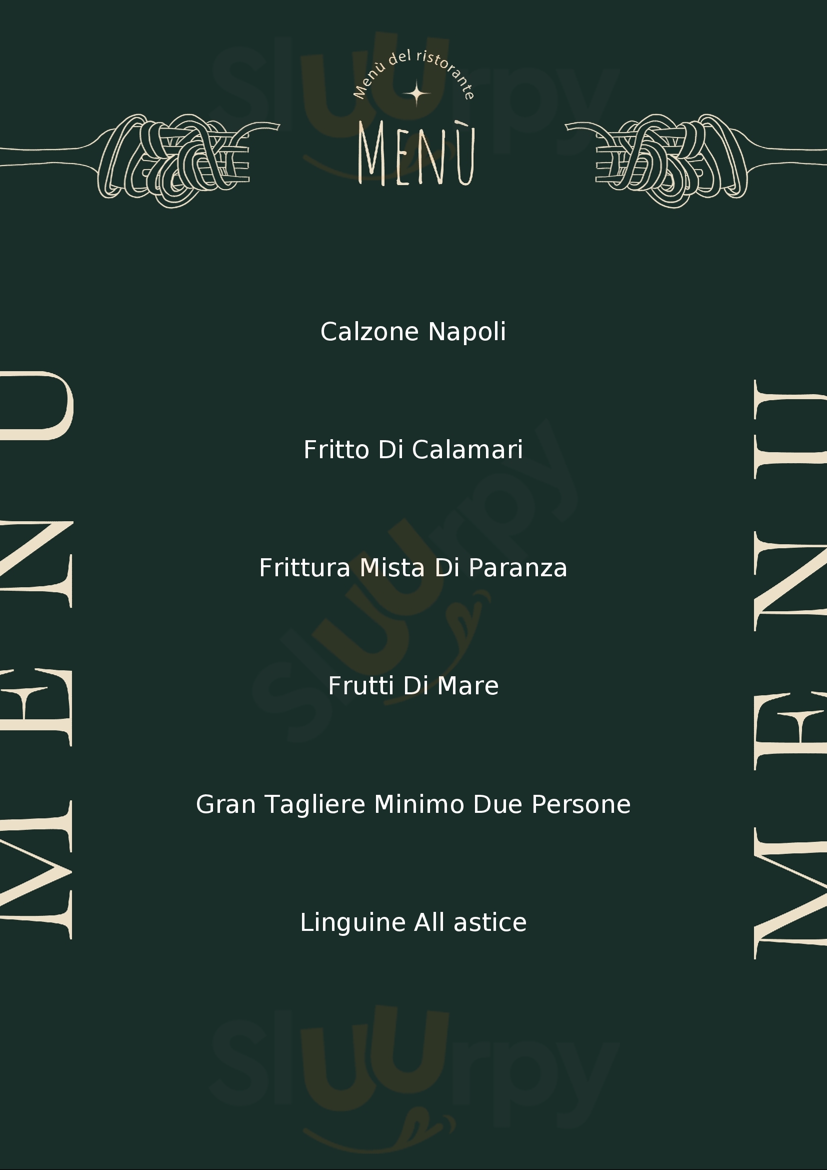 Ristorante il timone Procchio menù 1 pagina