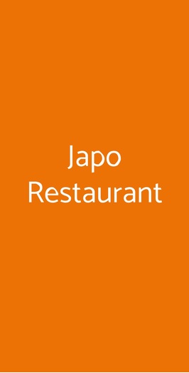 Japo Restaurant, Treviglio