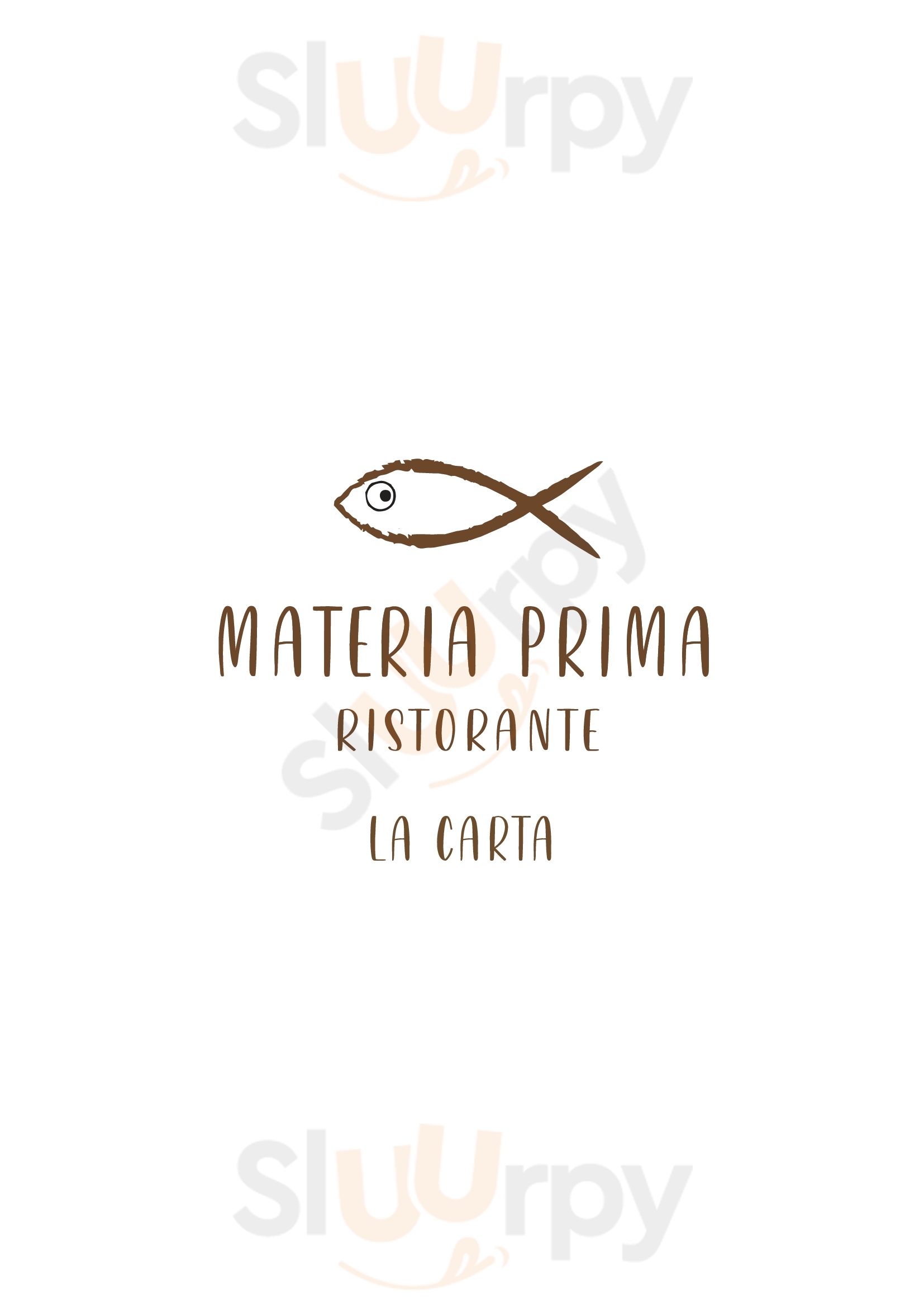 Materia Prima Pescara menù 1 pagina