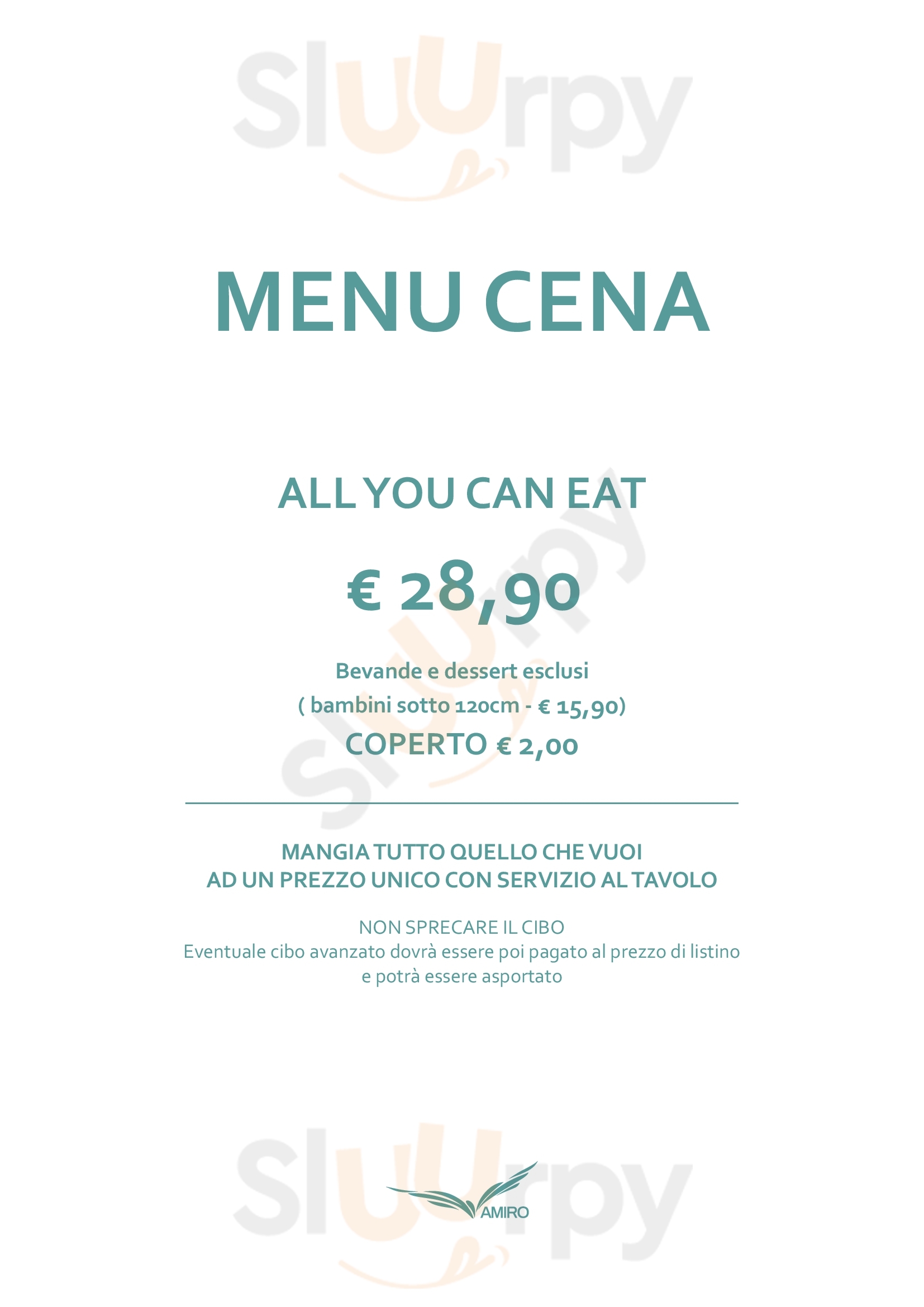 Amiro Sushi Ristorante Porto Sant'Elpidio menù 1 pagina