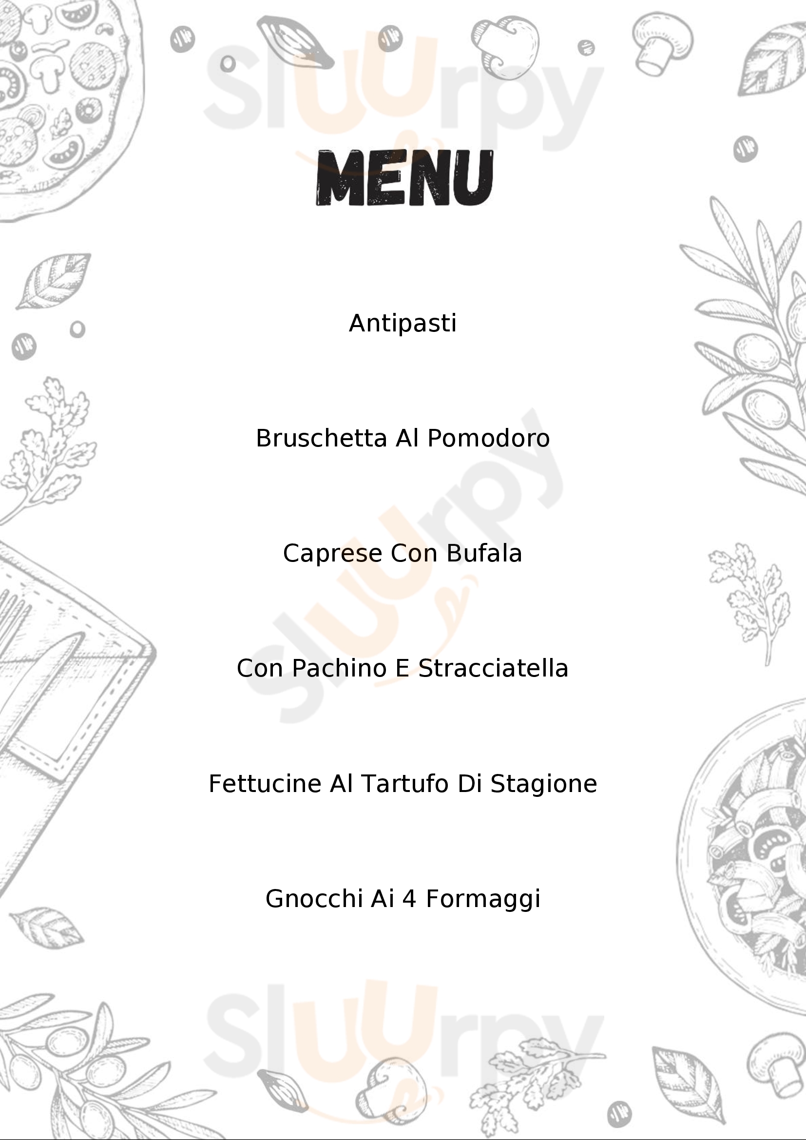 Ristorante Agrodolce Roma Genzano di Roma menù 1 pagina