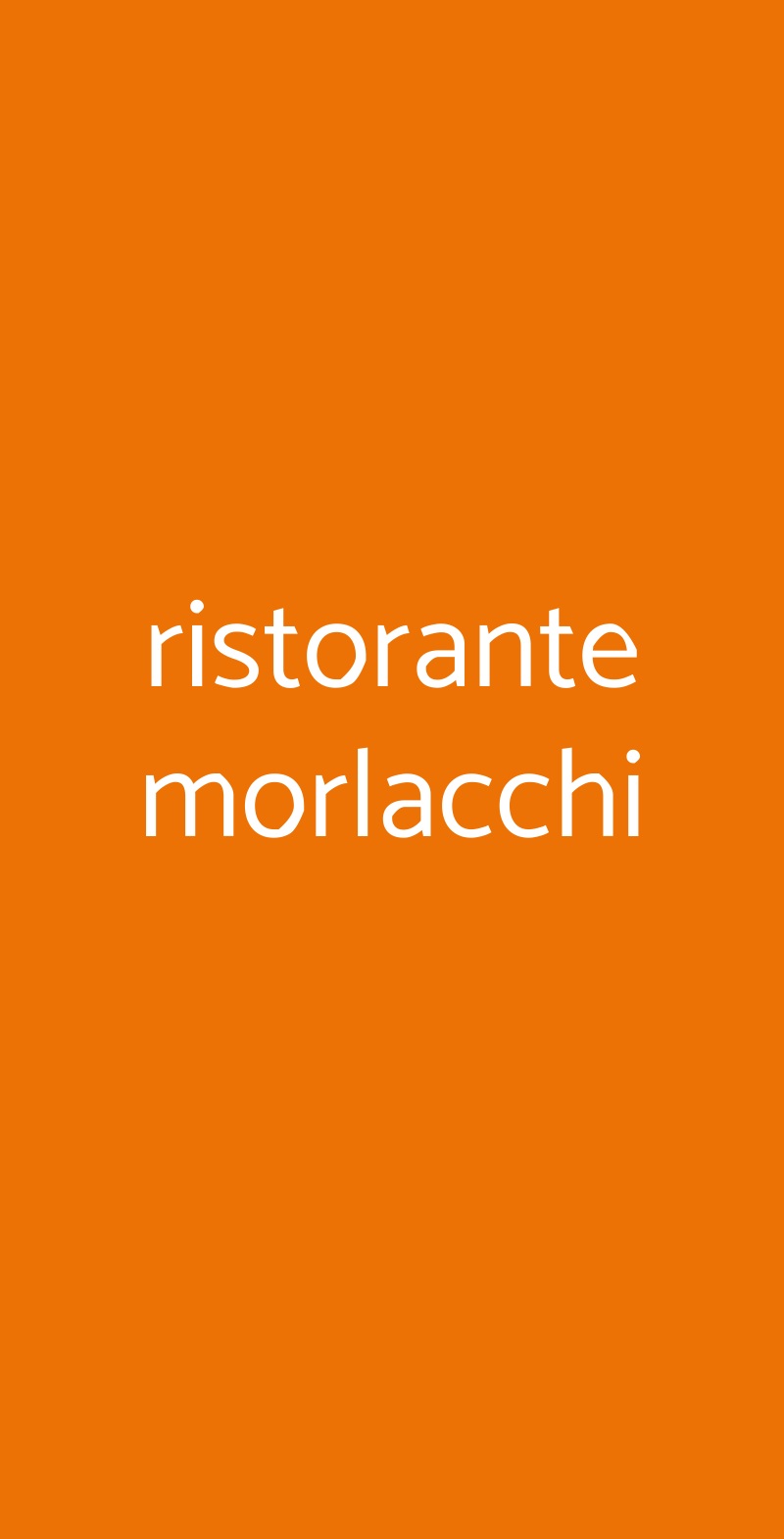 Ristorante Morlacchi Bottanuco menù 1 pagina