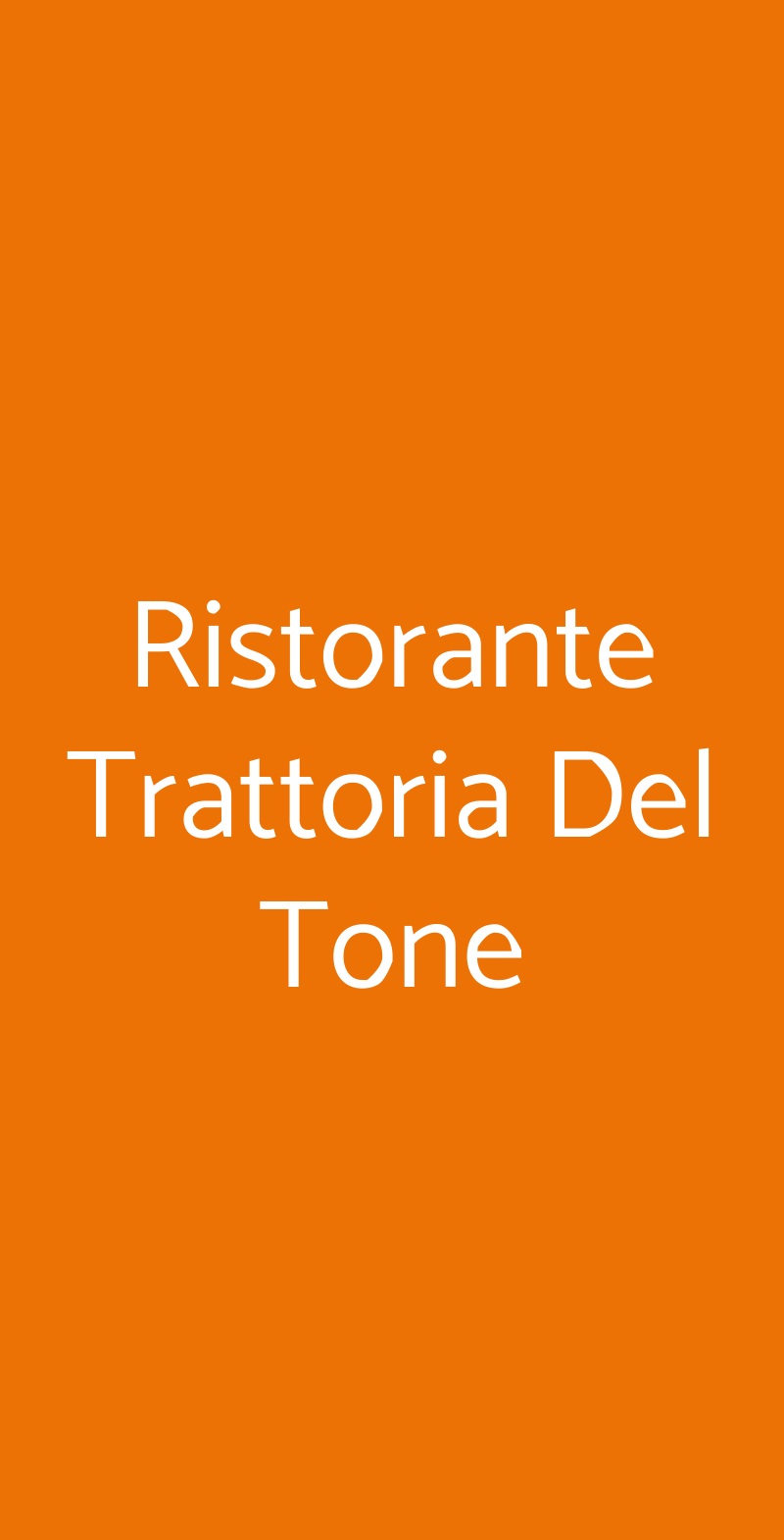 Ristorante Trattoria Del Tone Curno menù 1 pagina