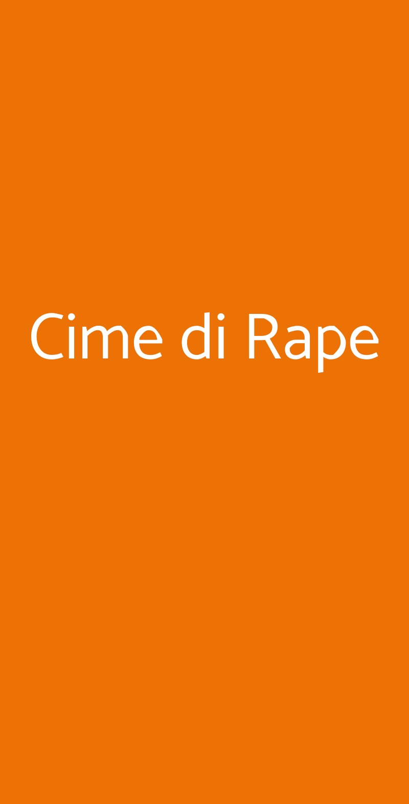 Cime di Rape Roma menù 1 pagina