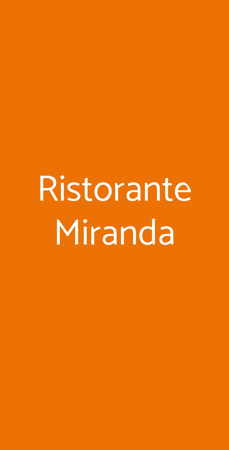 Ristorante Miranda Riva di Solto menù 1 pagina