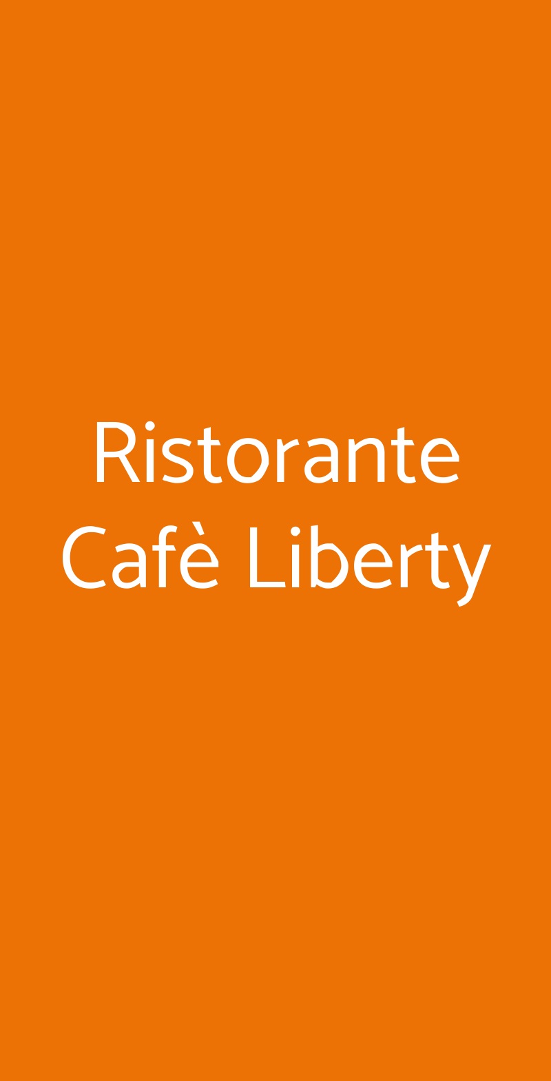 Ristorante Cafè Liberty San Pellegrino Terme menù 1 pagina