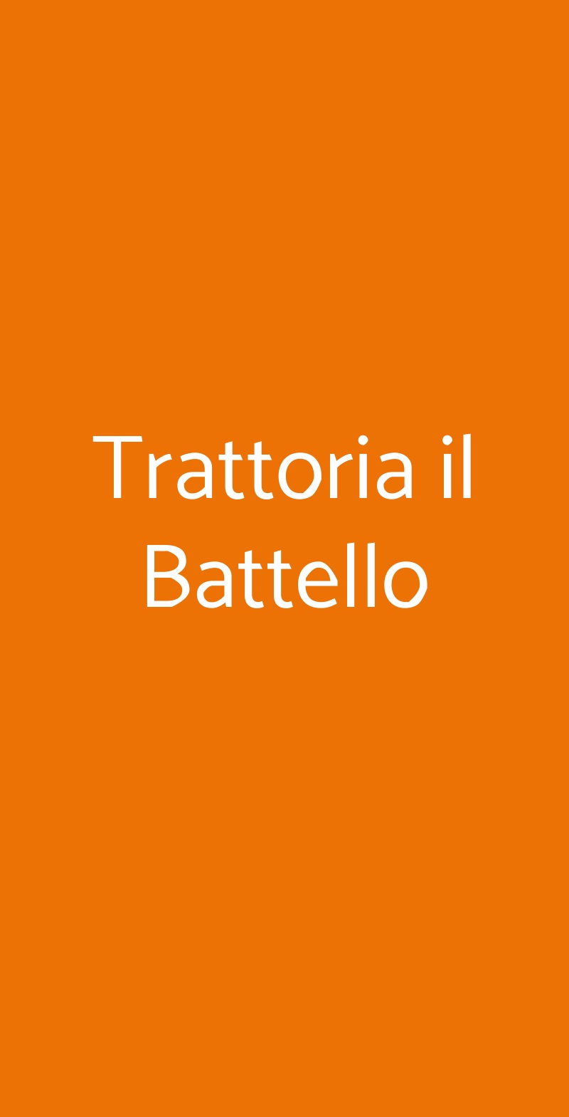 Trattoria il Battello Verdello menù 1 pagina