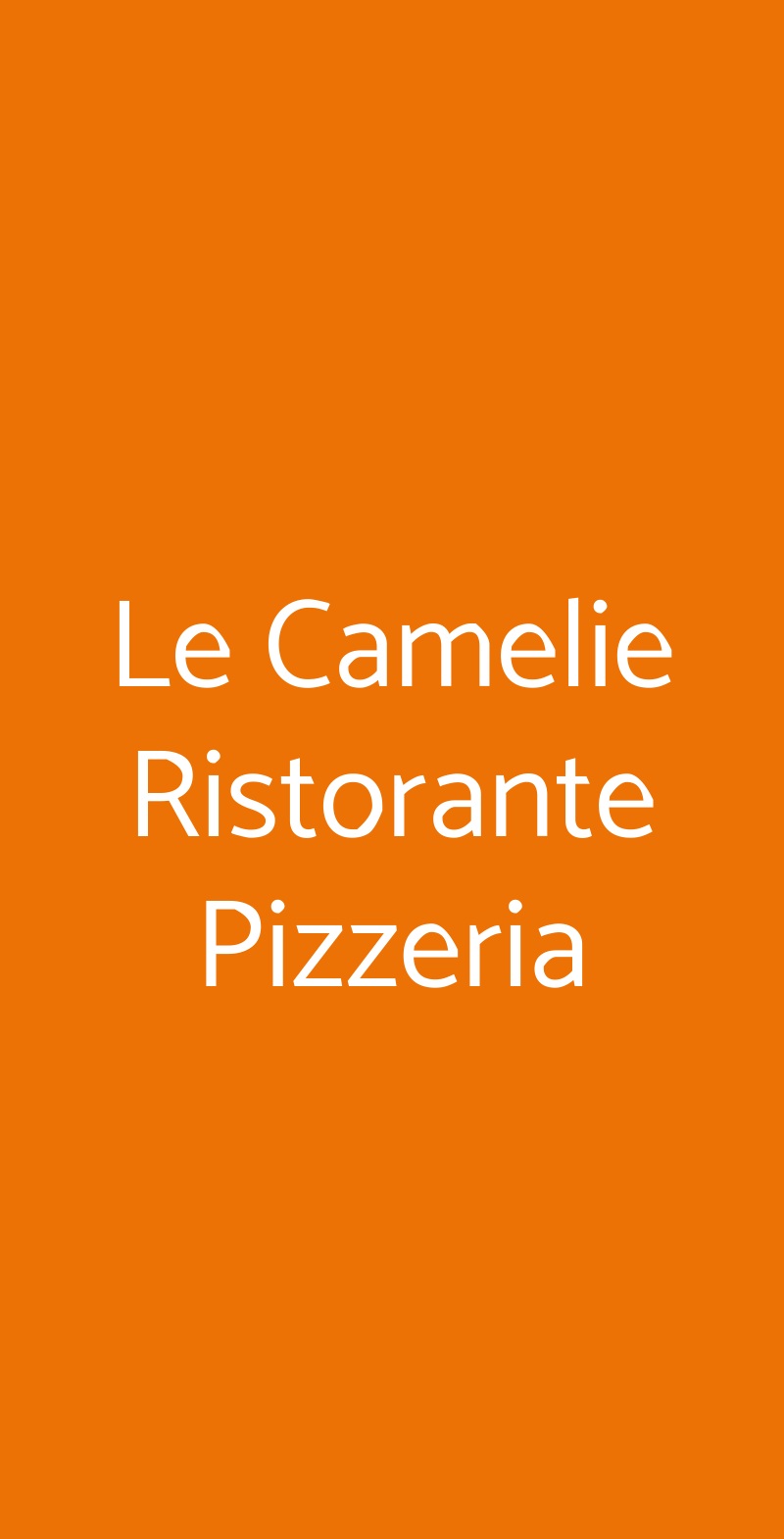 Le Camelie Ristorante Pizzeria Leporano menù 1 pagina