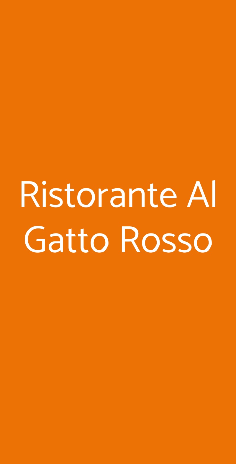 Ristorante Al Gatto Rosso Taranto menù 1 pagina