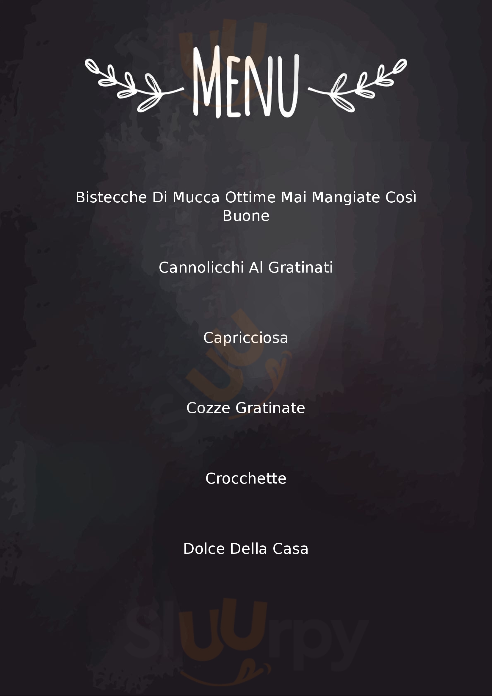 Moltissimo Buonissimo dallo Chef! Pulsano menù 1 pagina