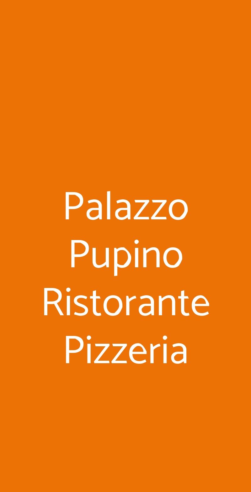 Palazzo Pupino Ristorante Pizzeria Ginosa menù 1 pagina