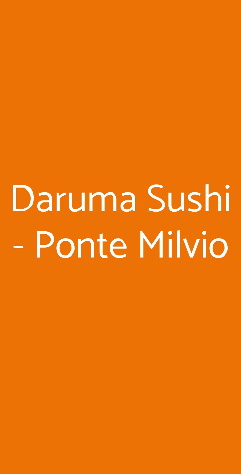 Daruma Ristorante & Take Away - Ponte Milvio Roma menù 1 pagina