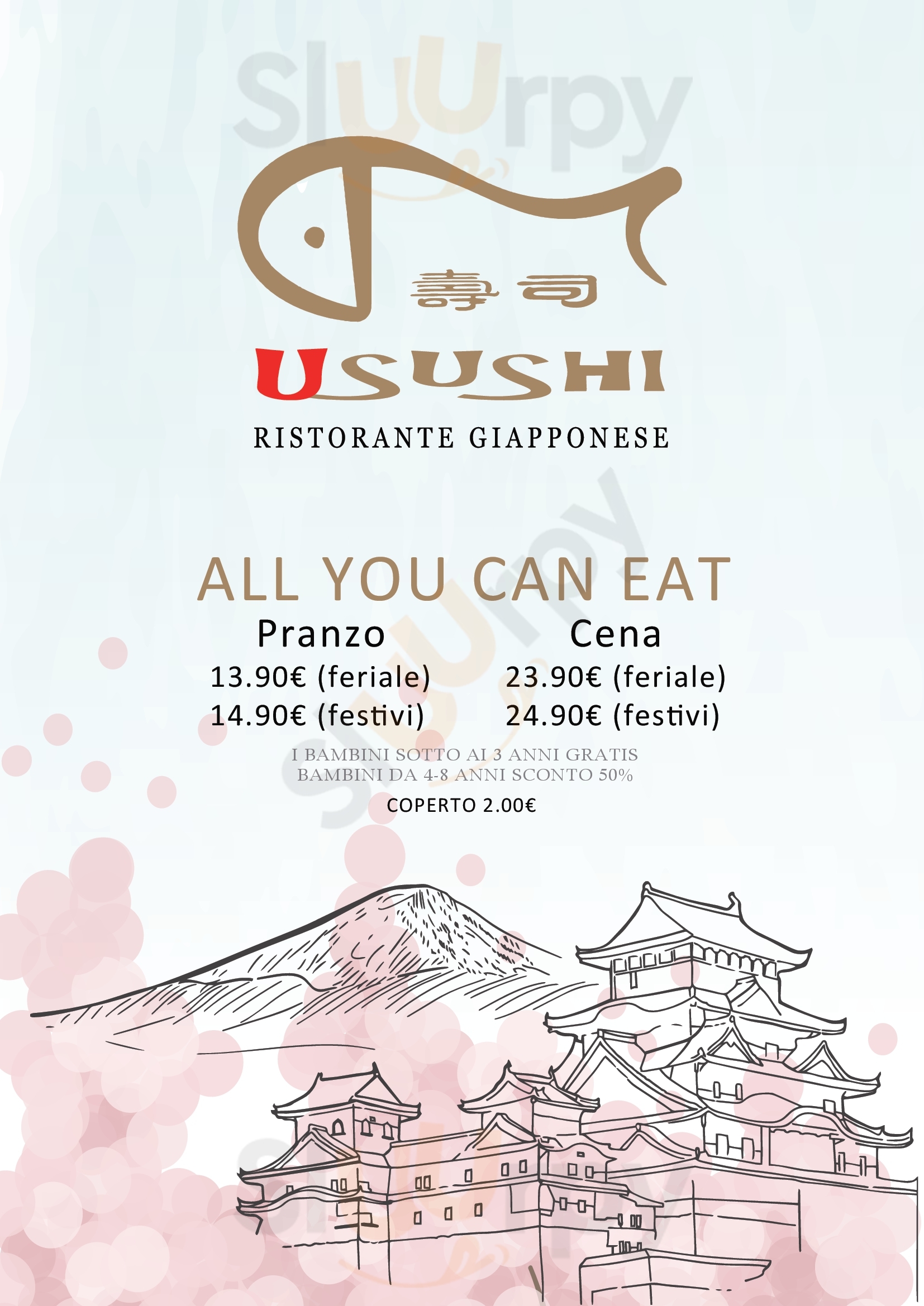 U Sushi Gorizia Gorizia menù 1 pagina