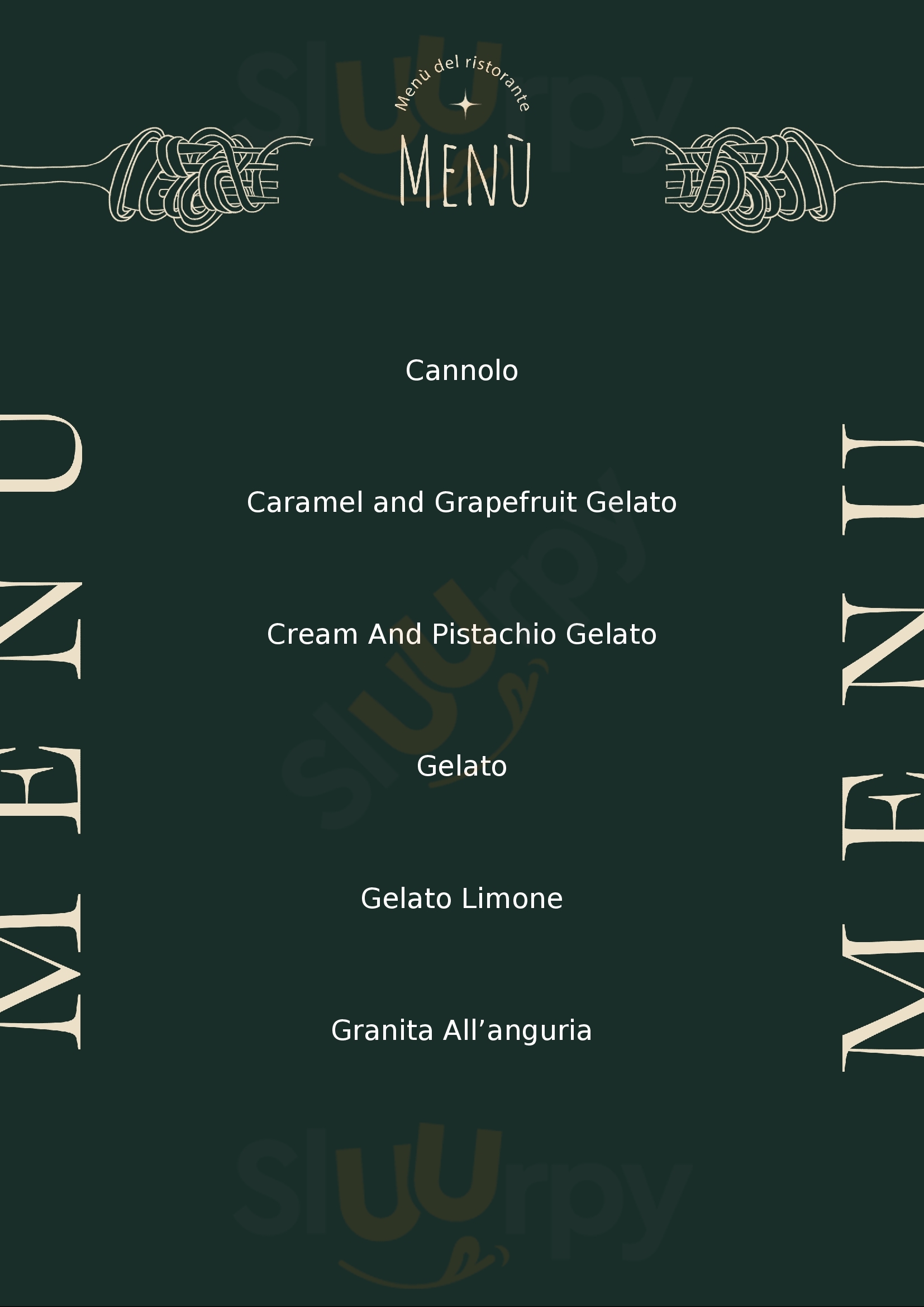 La Gelataria Firenze menù 1 pagina