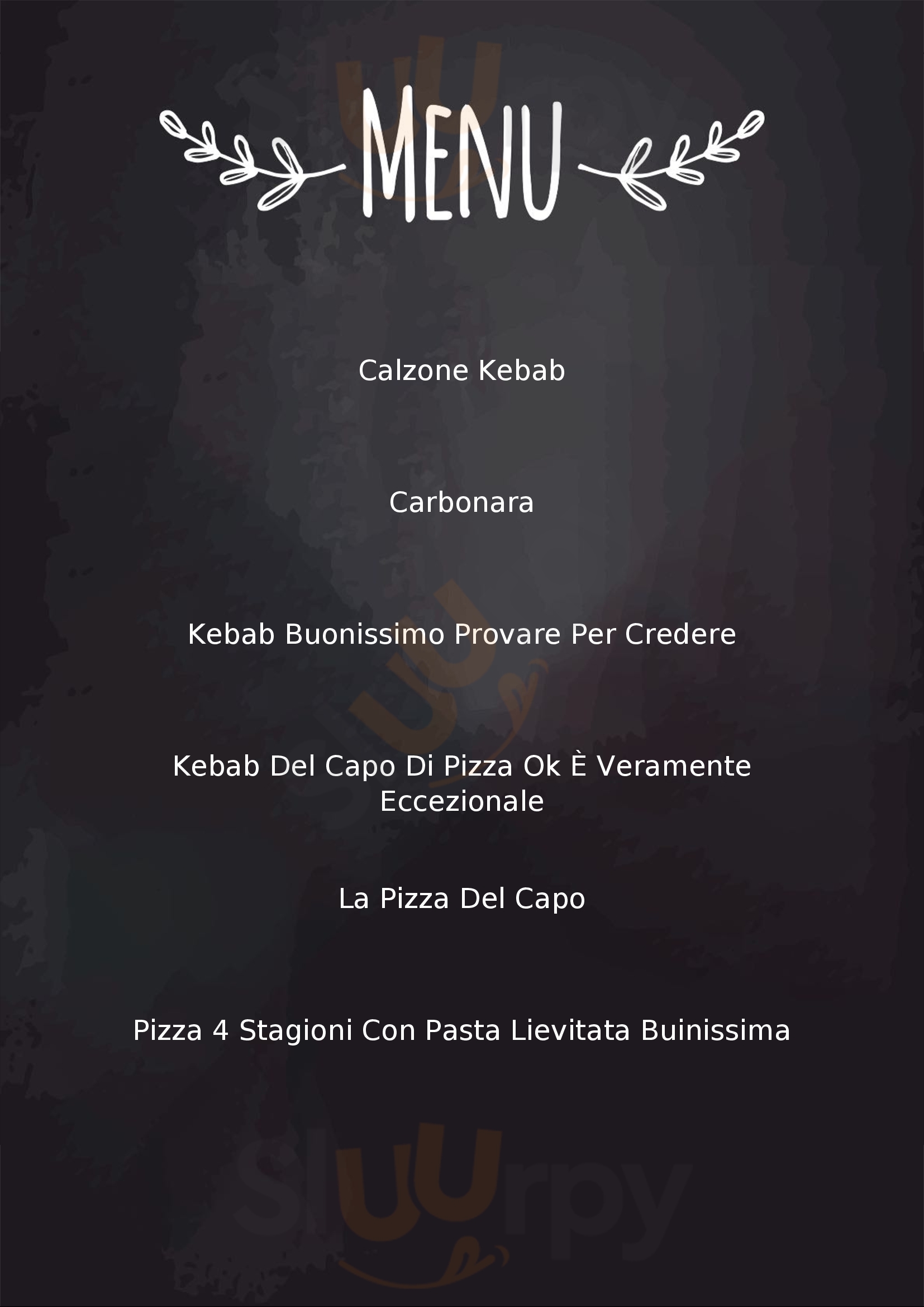 Pizza OK & Kebab Berbenno di Valtellina menù 1 pagina