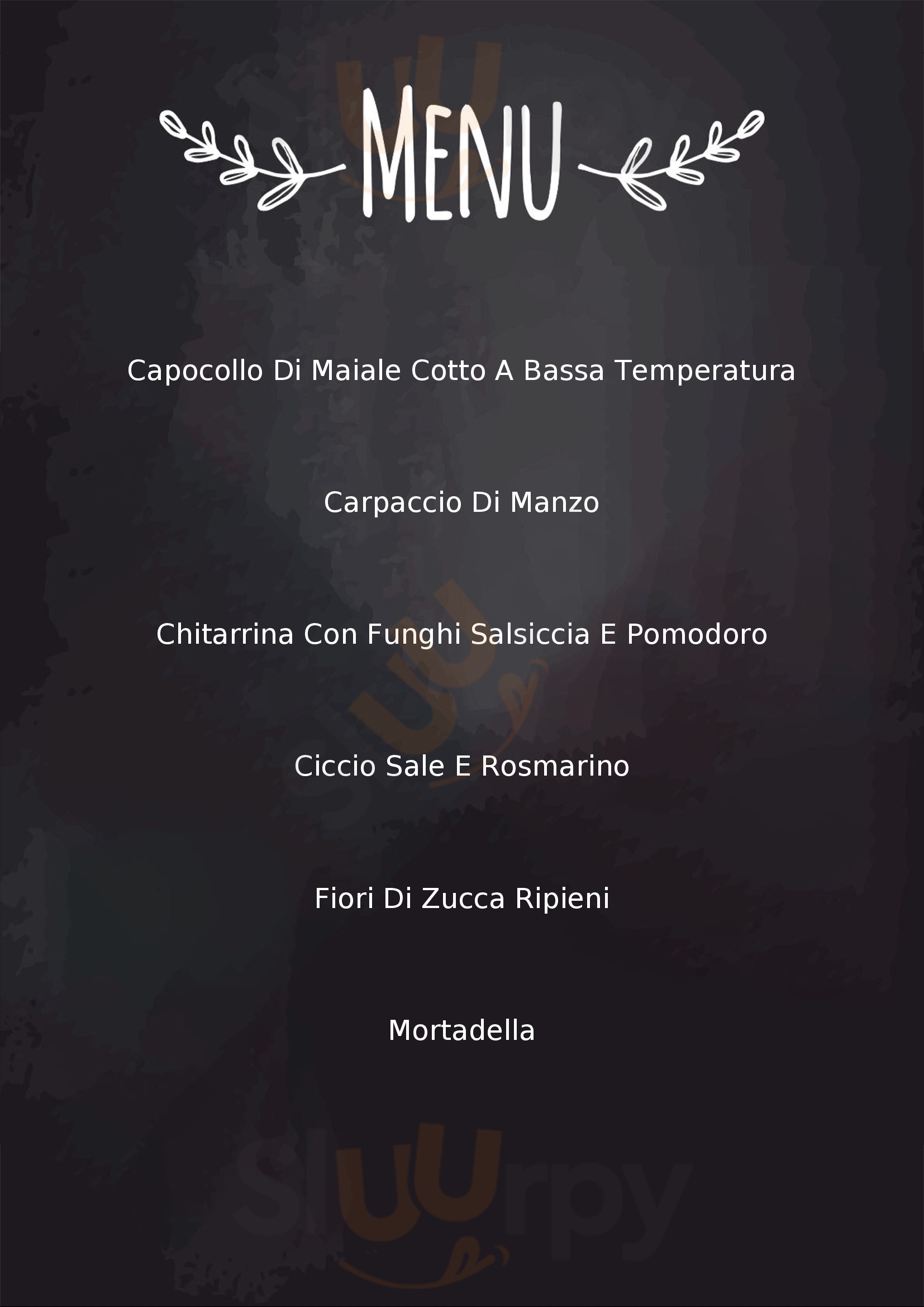 Hostari Cucina e Braceria Altamura menù 1 pagina