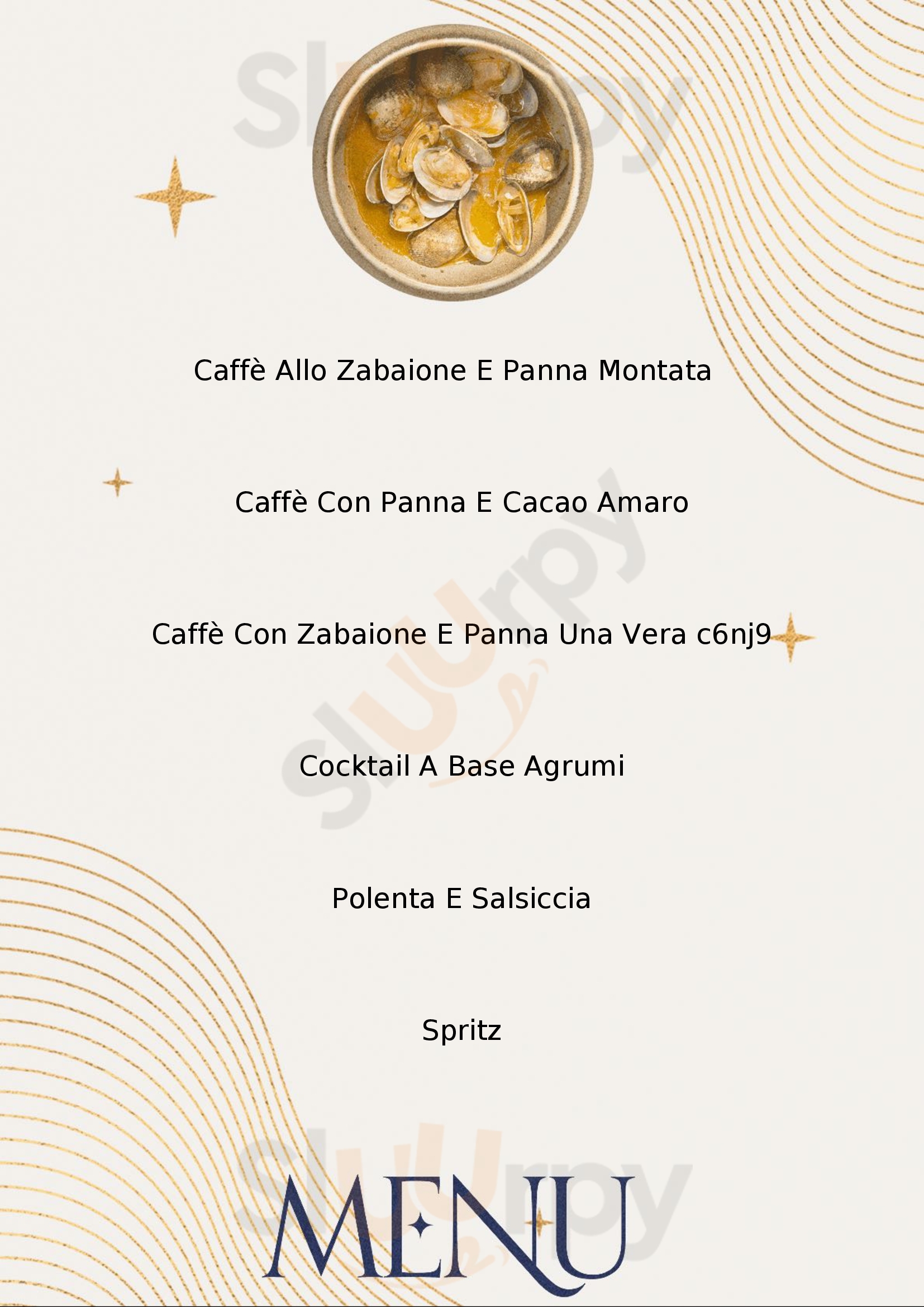 Caffè del Carpino Rocca di Papa menù 1 pagina