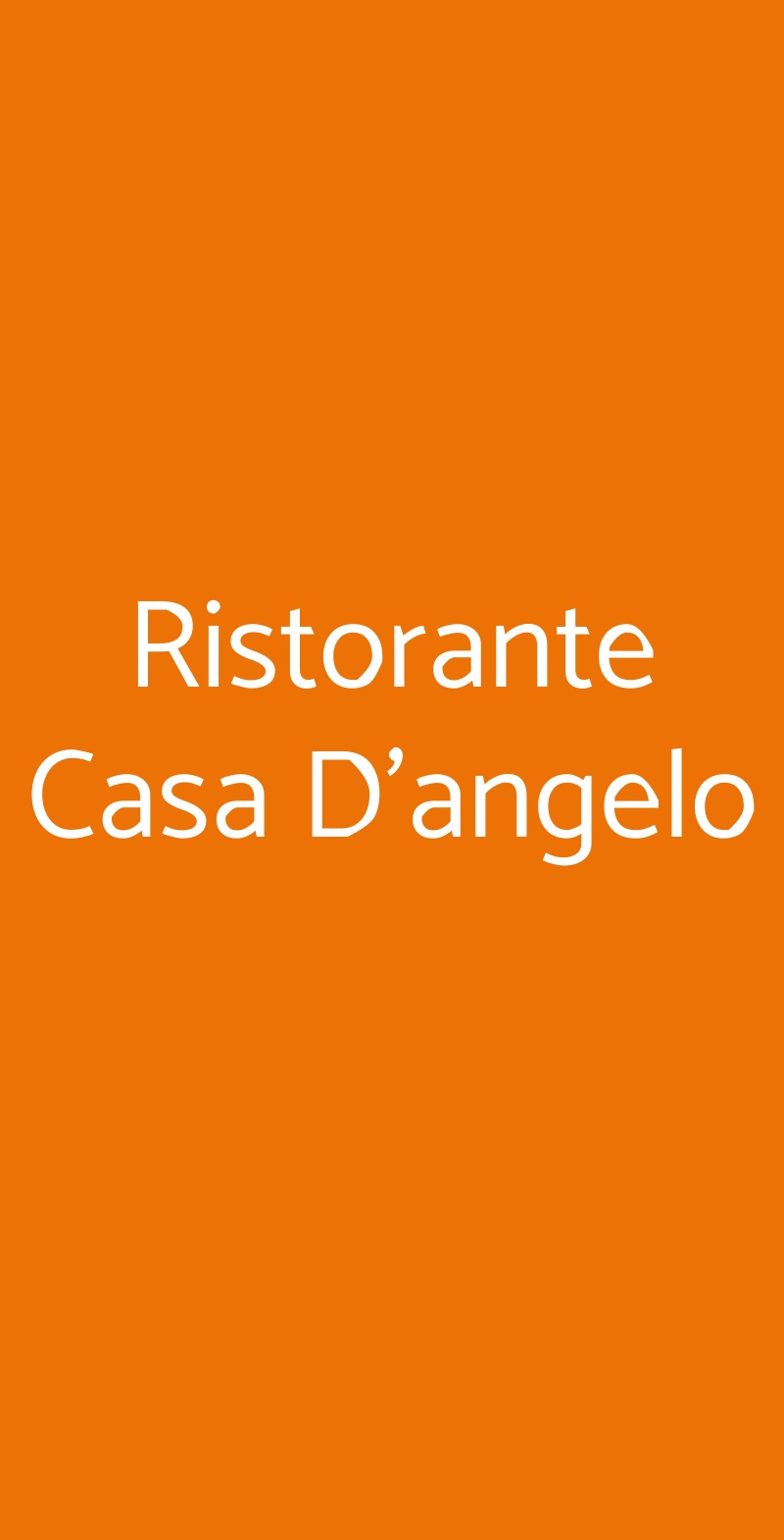 Ristorante Casa D'angelo Fara Filiorum Petri menù 1 pagina