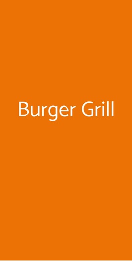 Burger Grill, Roma