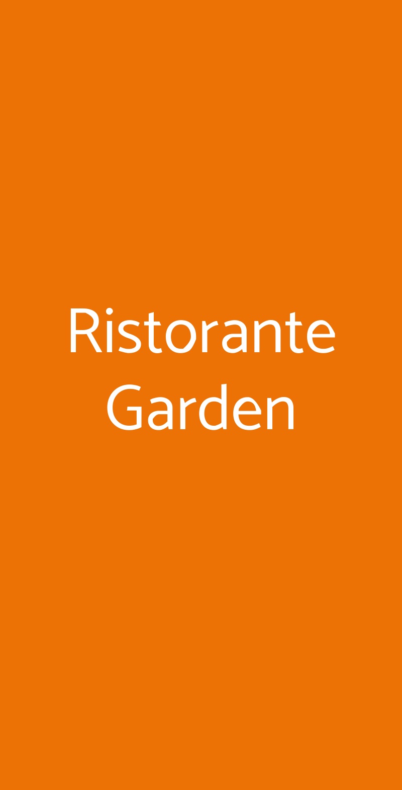 Ristorante Garden Rapino menù 1 pagina