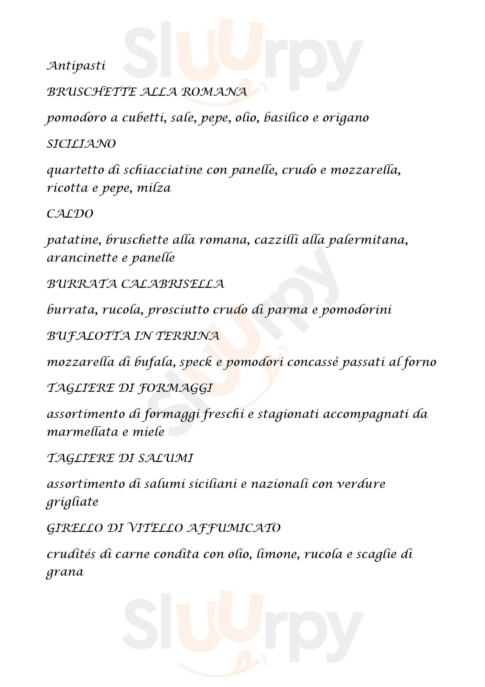 Makanan ristorante pizzeria Campofelice di Roccella menù 1 pagina