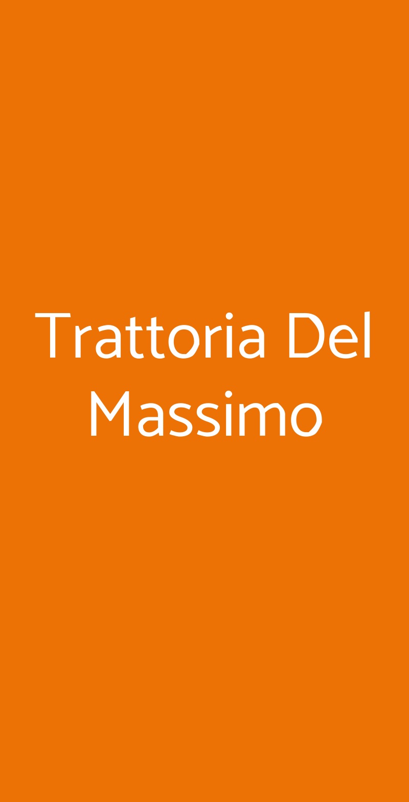 Trattoria Del Massimo Palermo menù 1 pagina